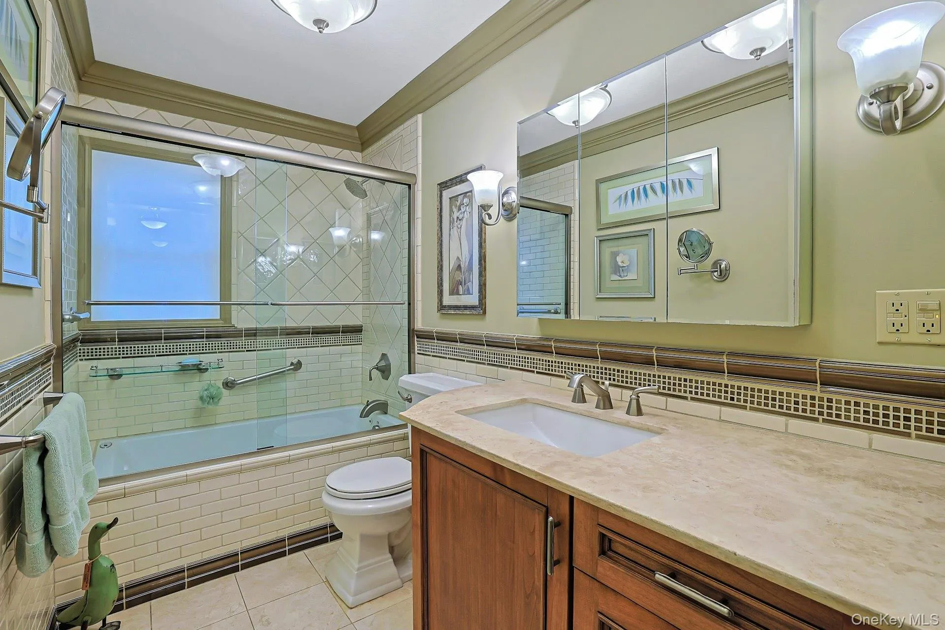 Updated full hall bath Updated full hall bath