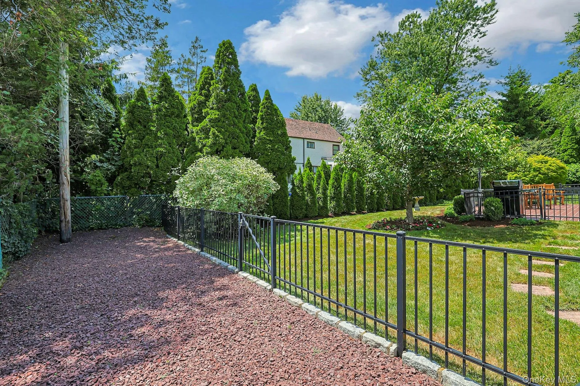 Separate fenced in garden area Separate fenced in garden area
