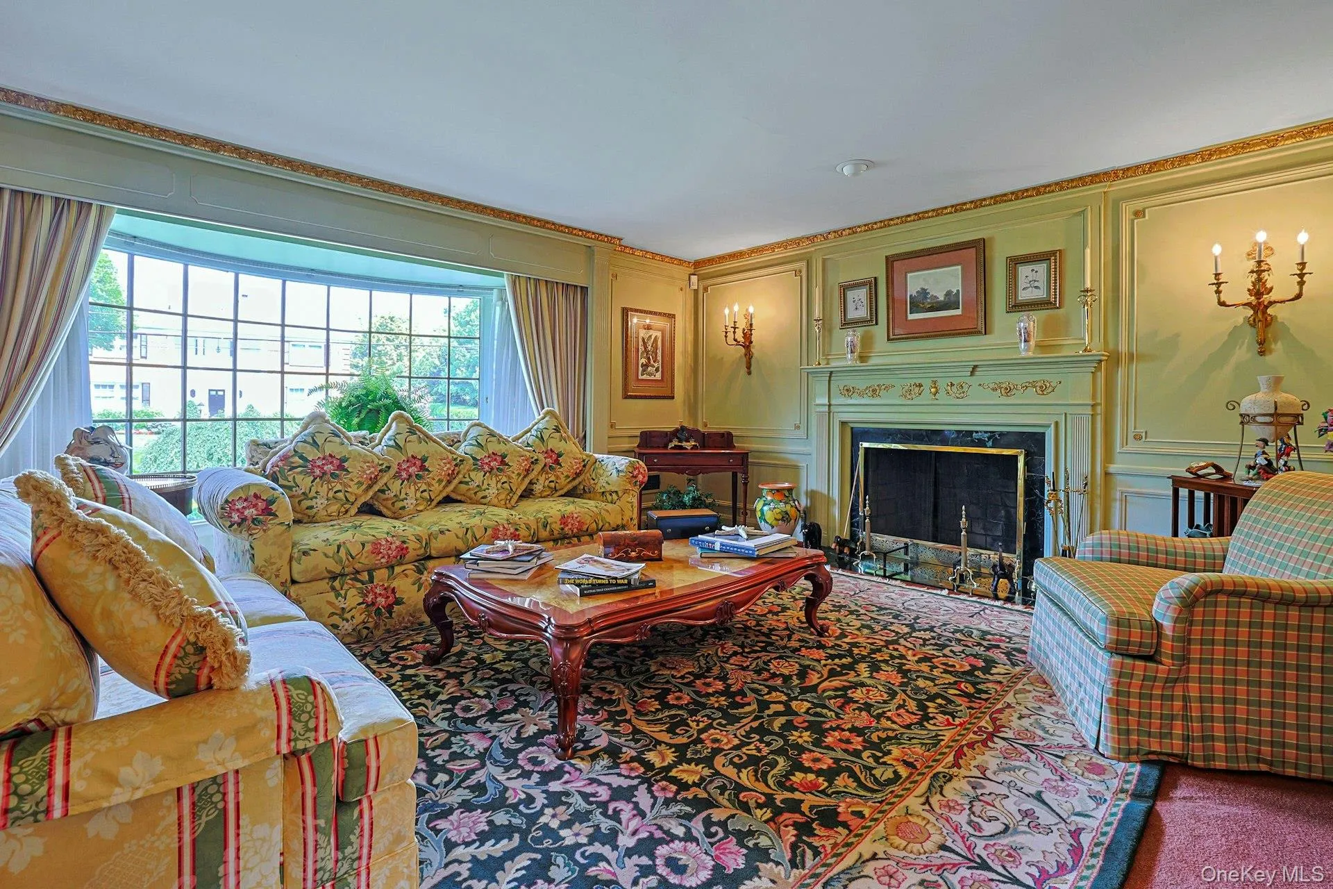 Incredible light filled living room with wood burning fireplace and custom woodwork Incredible light filled living room with wood burning fireplace and custom woodwork