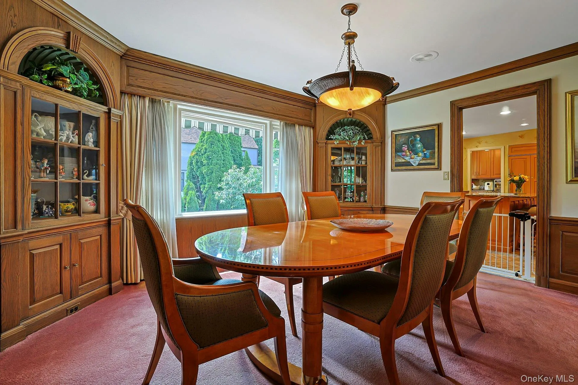 Dining room leads to renovated chef's kitchen Dining room leads to renovated chef's kitchen