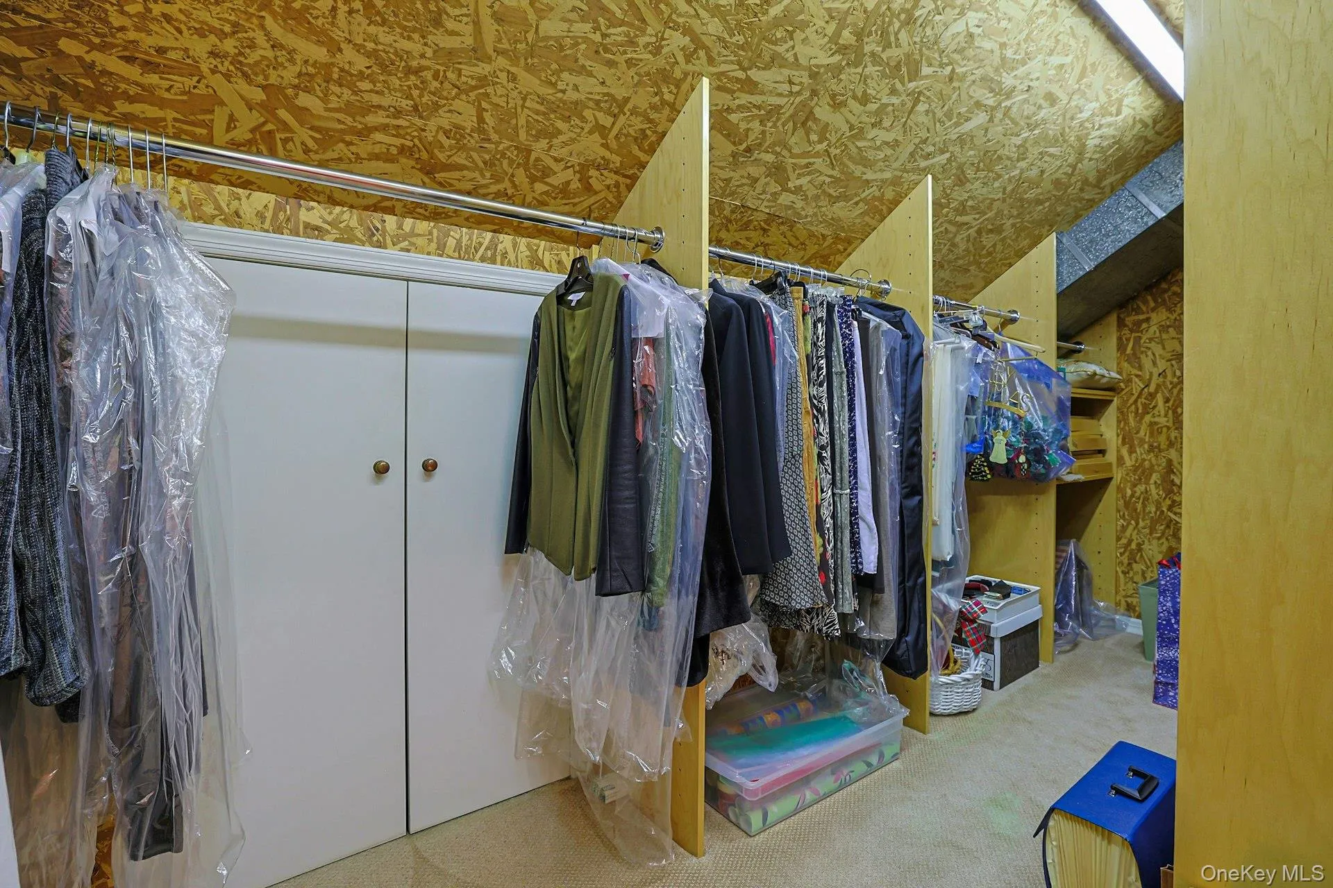 2nd floor walk-in cedar closet with additional storage under the eves 2nd floor walk-in cedar closet with additional storage under the eves