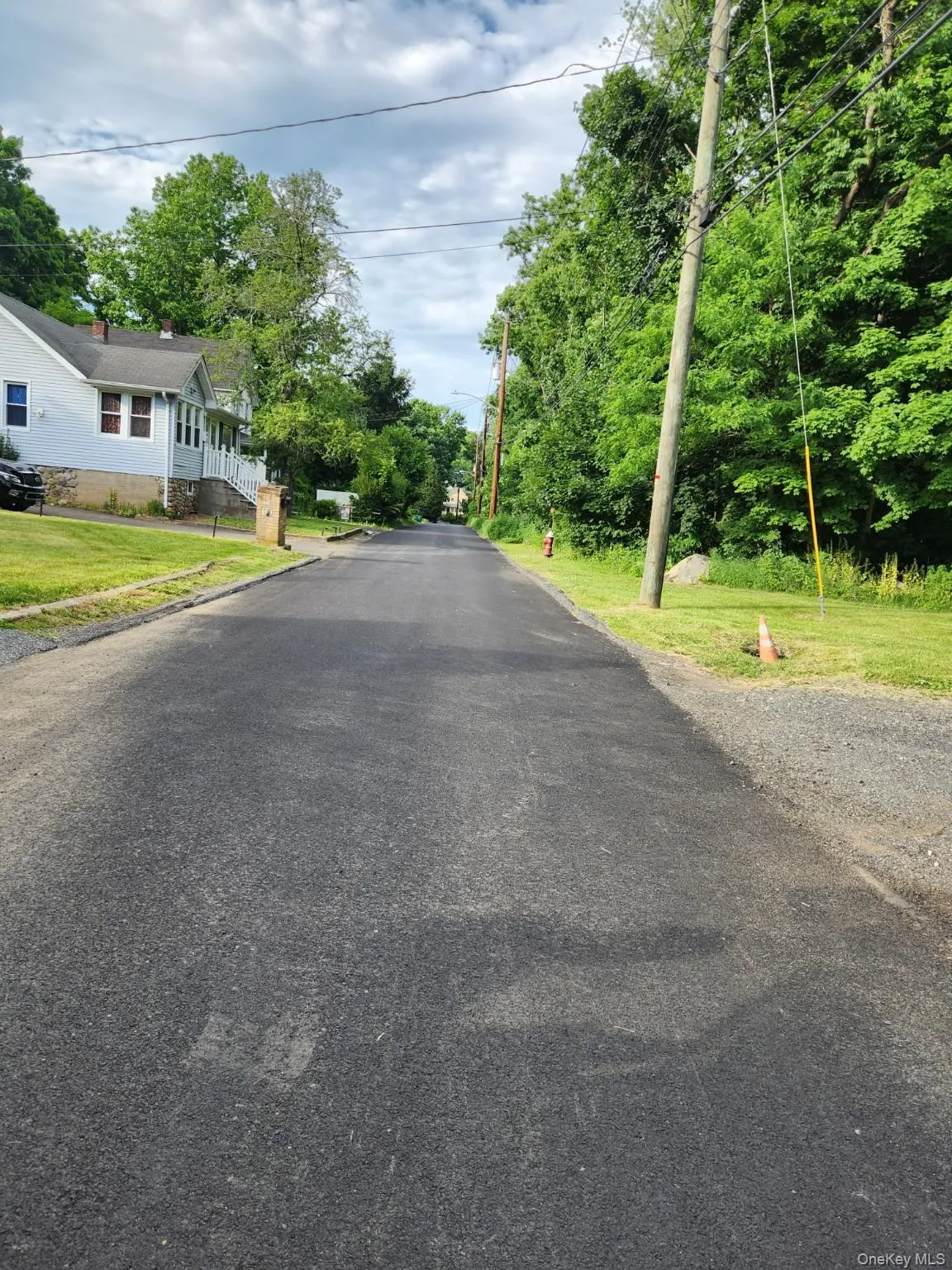 Street view of quiet residential road Street view of quiet residential road