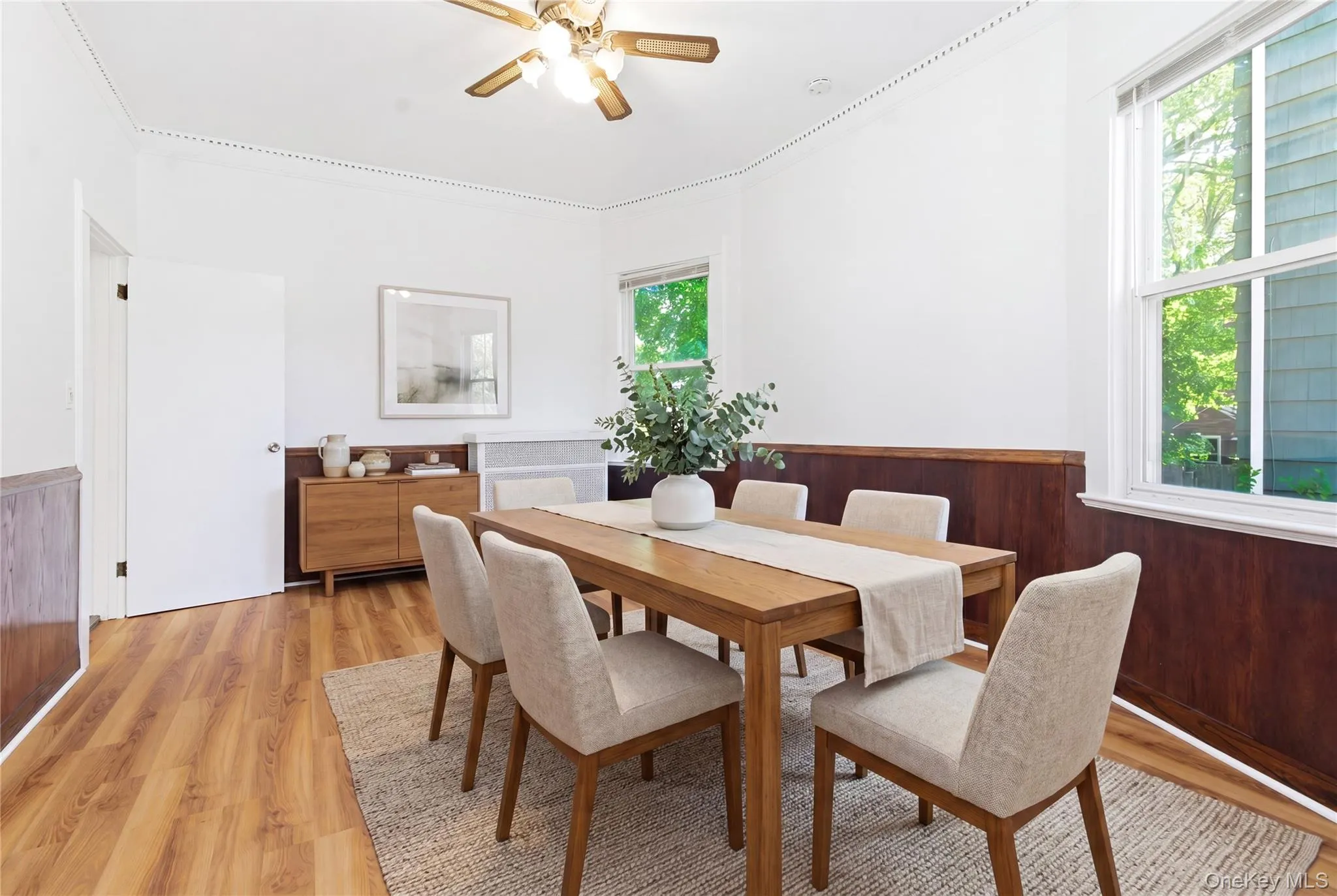 Formal dining room featuring abundant natural light, and ample space for entertaining. Please note: this has been virtually staged. Formal dining room featuring abundant natural light, and ample space for entertaining. Please note: this has been virtually staged.