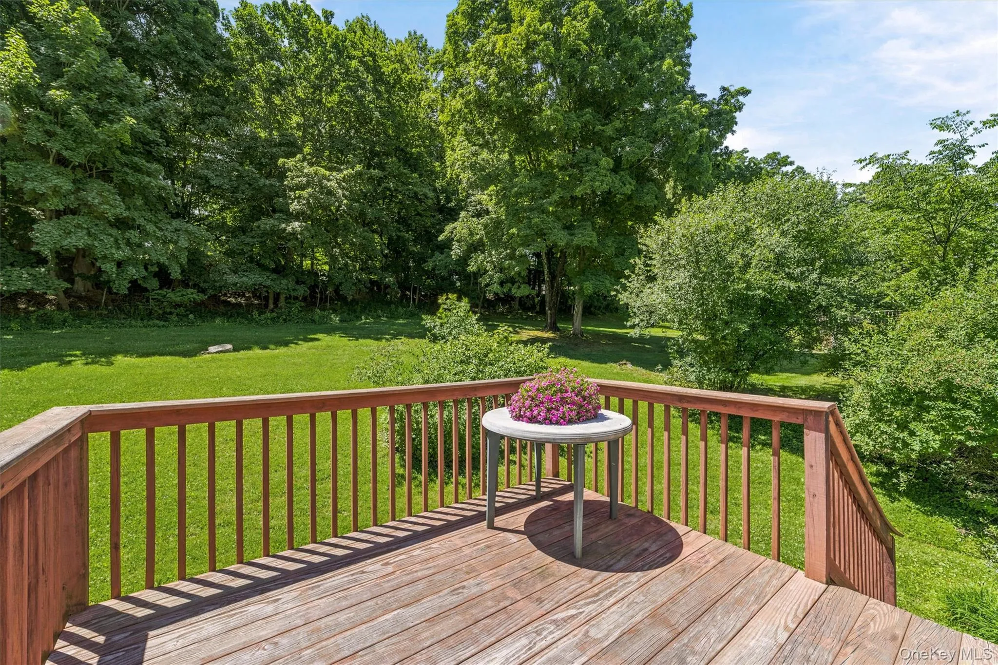 Deck off kitchen. Deck off kitchen.
