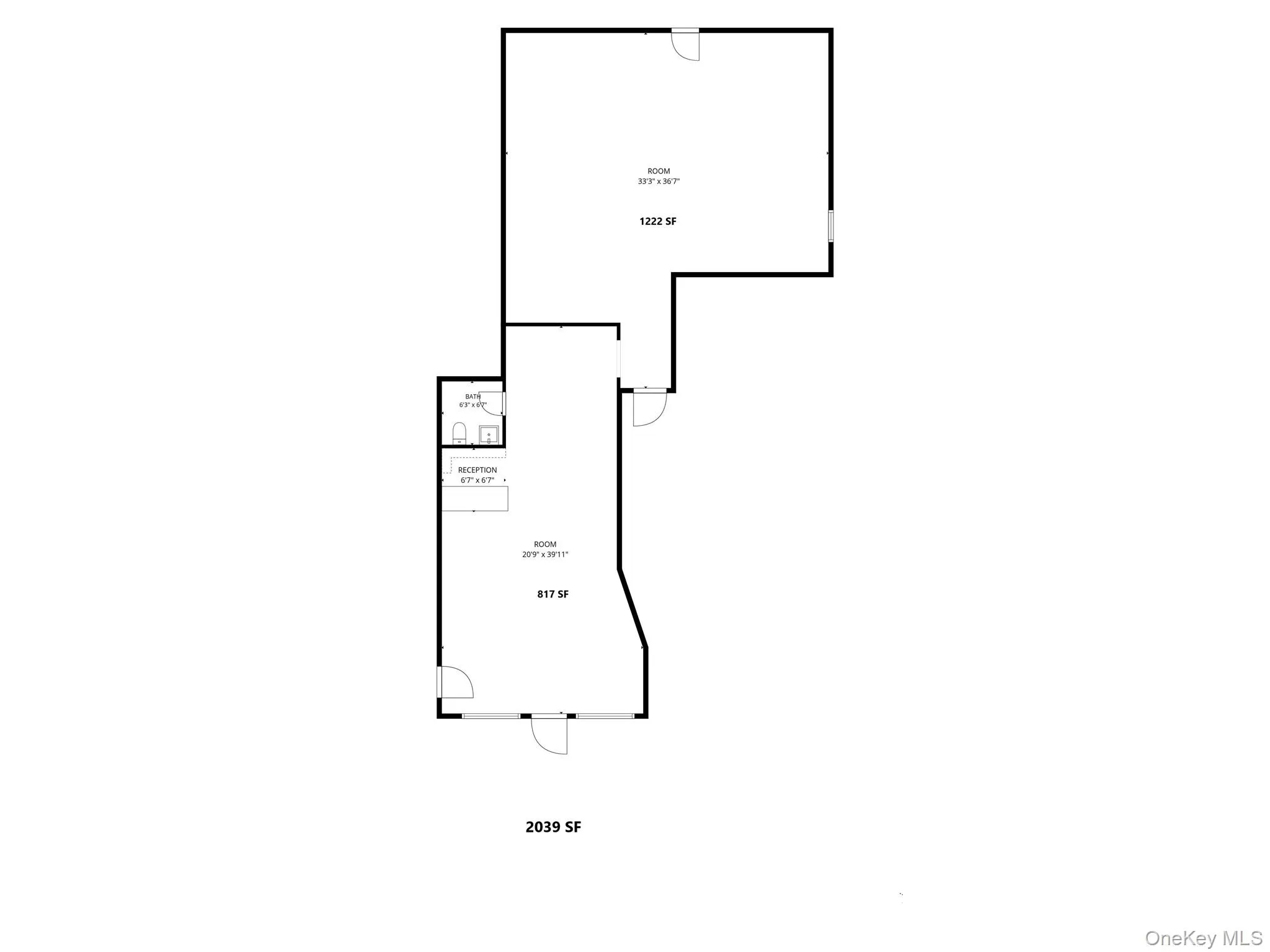 Set up as front and rear space now. Wall easily removed to make on large open area Set up as front and rear space now. Wall easily removed to make on large open area