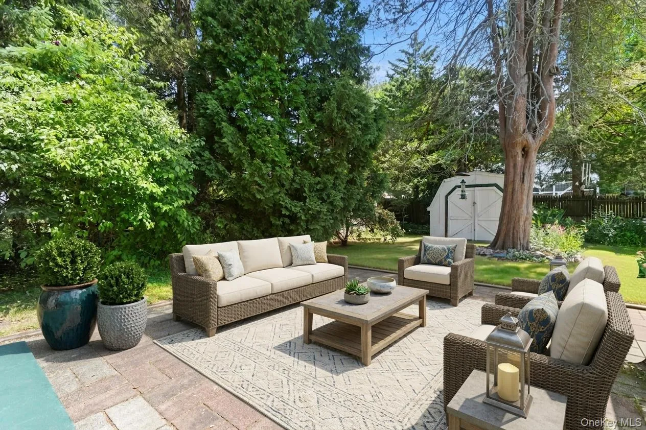 Entertaining is a breeze on this oversized backyard patio-virtually staged Entertaining is a breeze on this oversized backyard patio-virtually staged