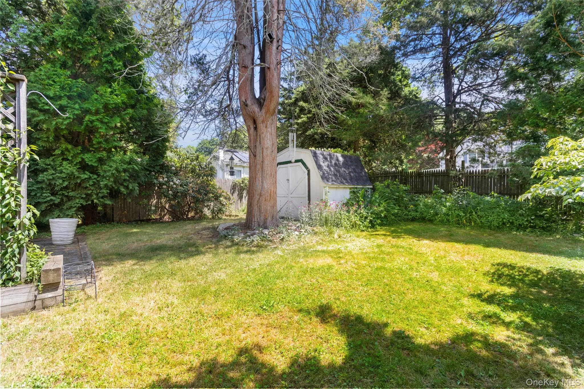 Most fenced yard adds more security and privacy Most fenced yard adds more security and privacy