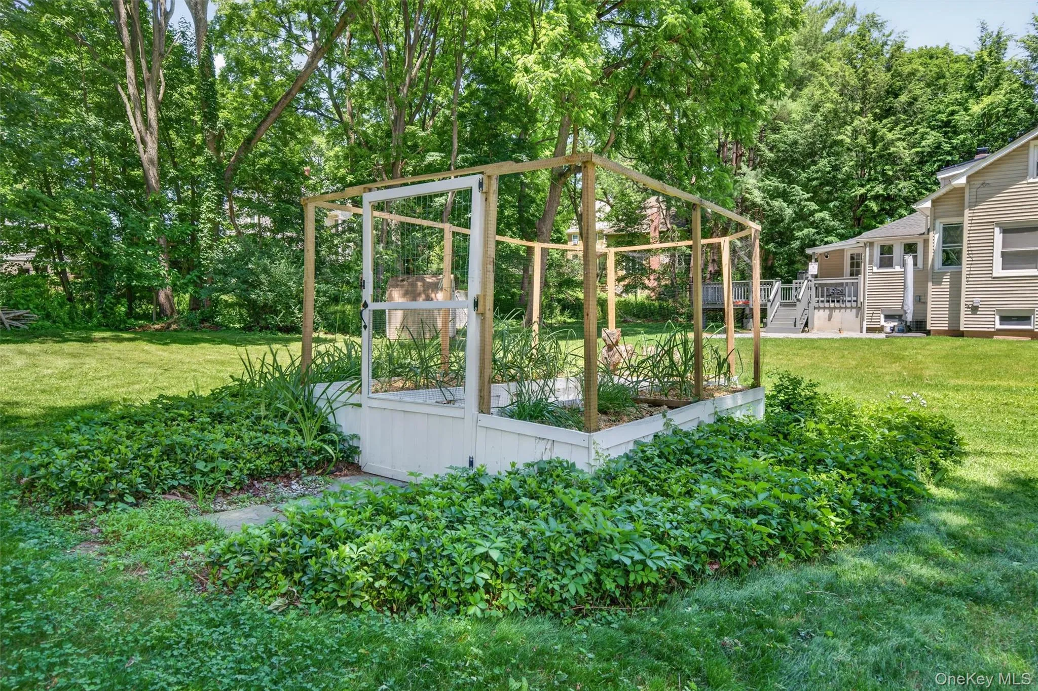 There is already a screened in garden bed waiting for you. There is already a screened in garden bed waiting for you.