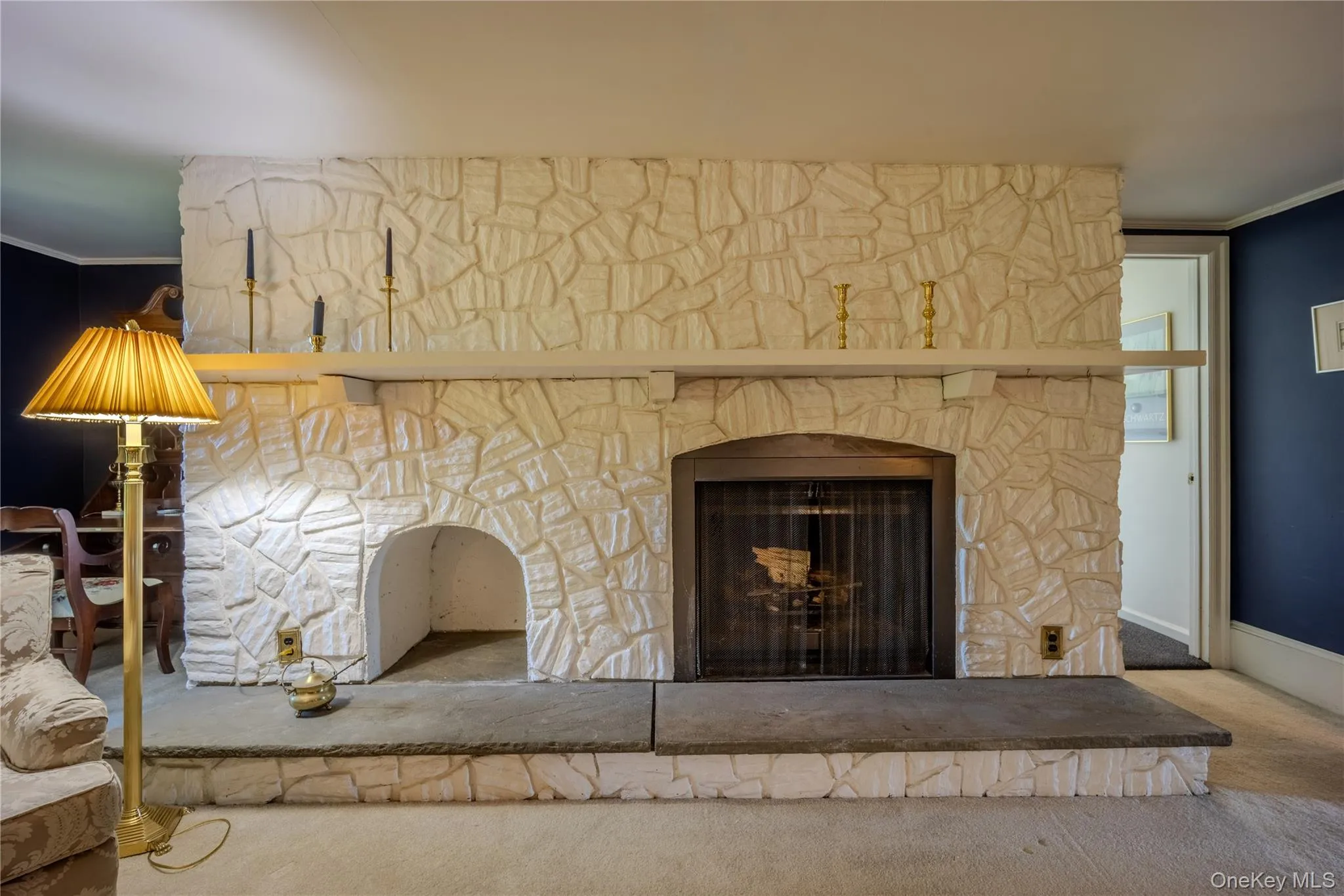 Wood-burning fireplace Wood-burning fireplace