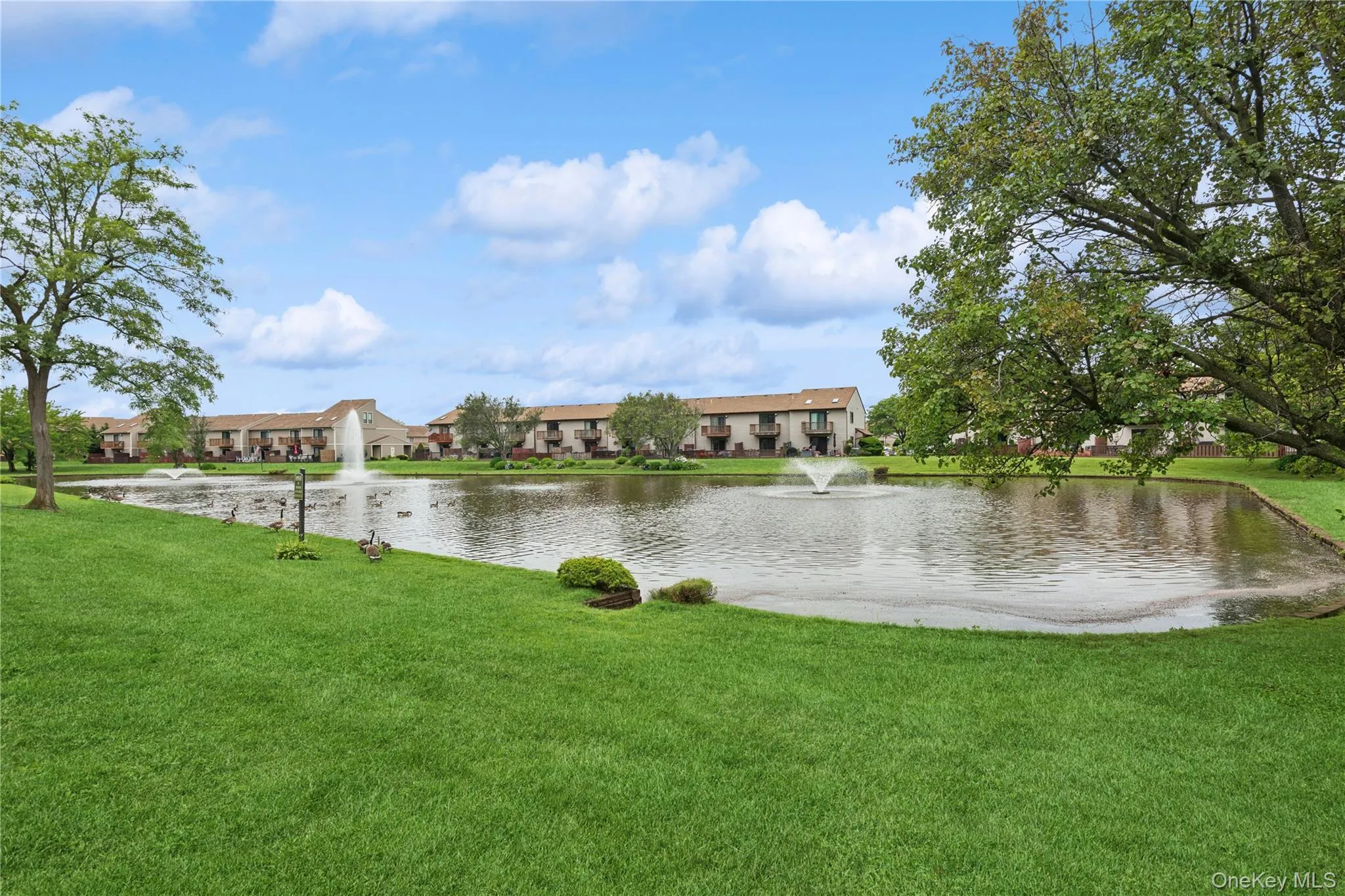 Beautiful landscaping and pond Beautiful landscaping and pond