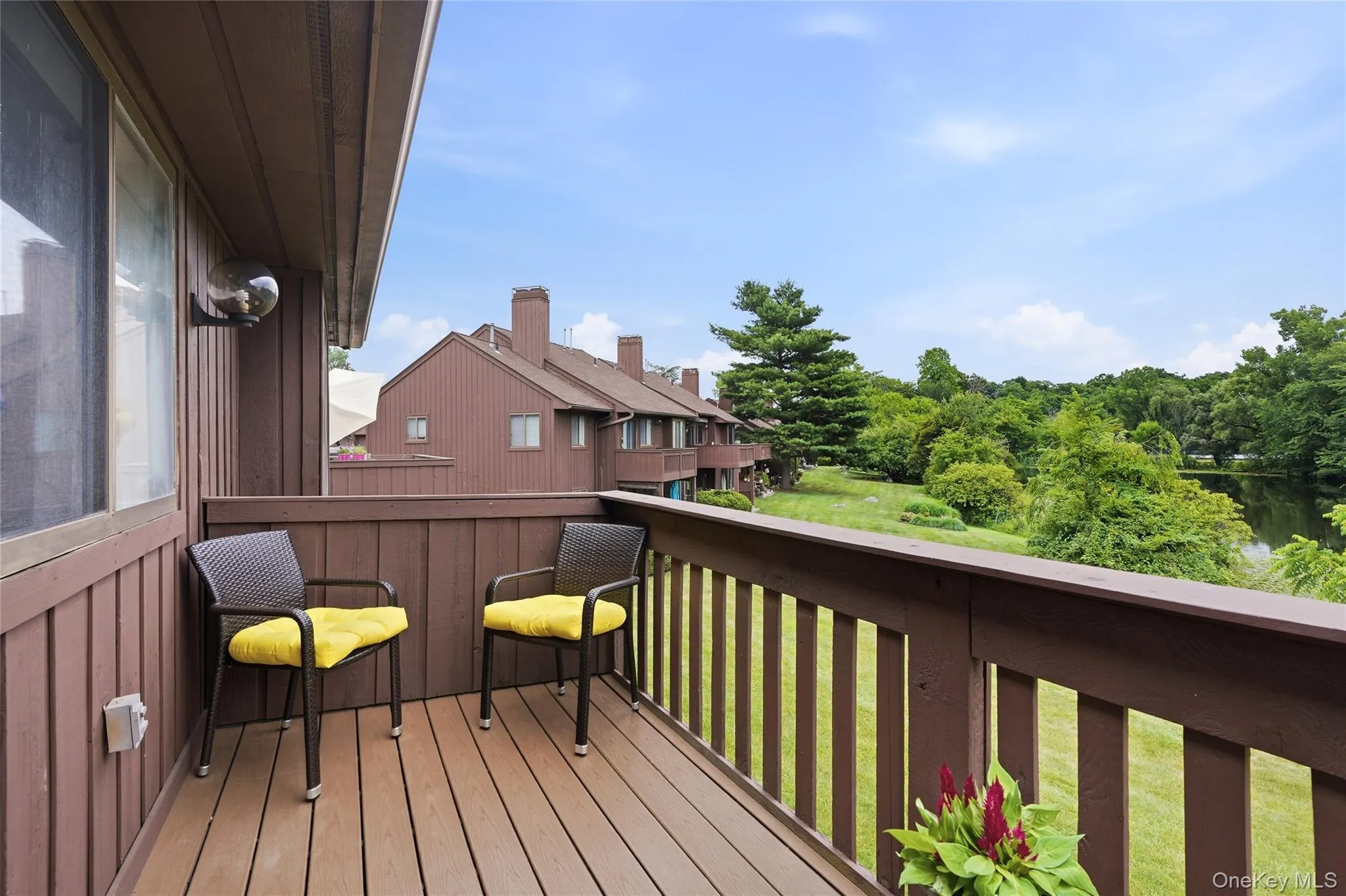 Spacious maintenance free deck with spectacular waterviews. Spacious maintenance free deck with spectacular waterviews.