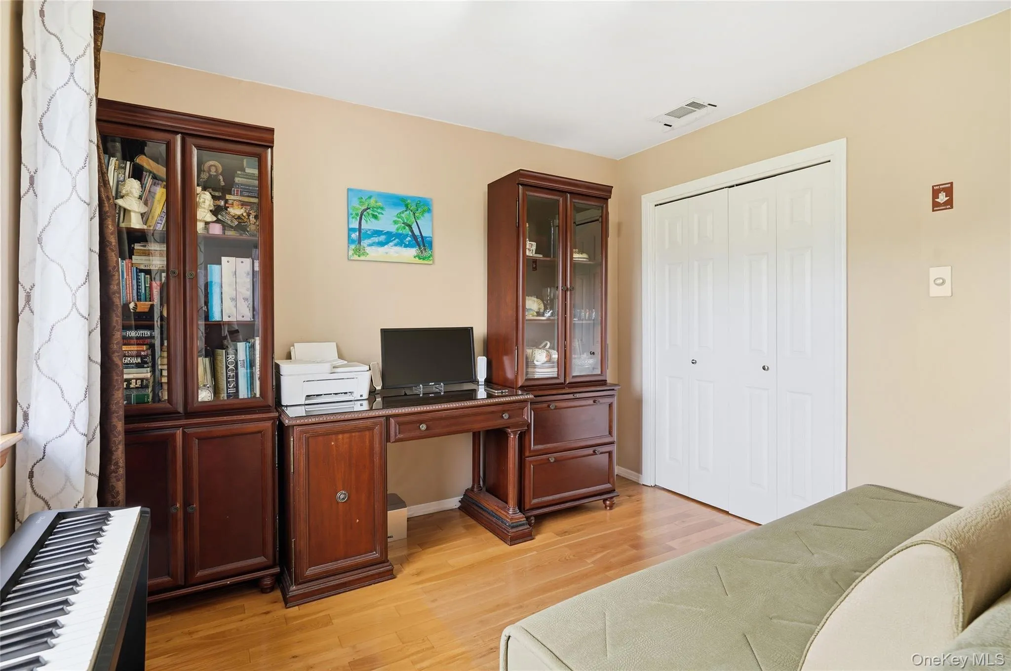 Spacious den/second bedroom with full closets and spacious window. Spacious den/second bedroom with full closets and spacious window.