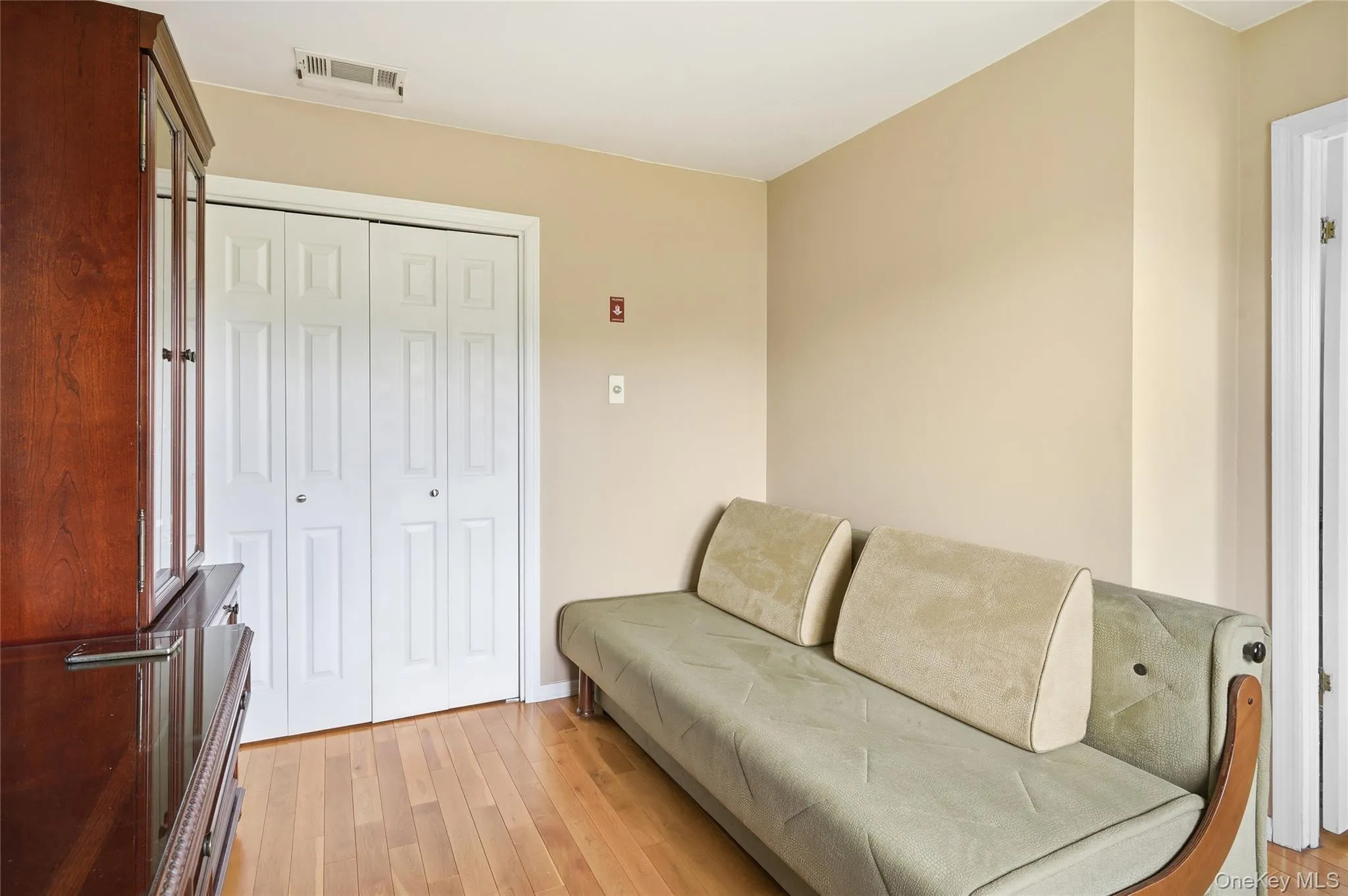 Large den /second bedroom with closet view. Large den /second bedroom with closet view.