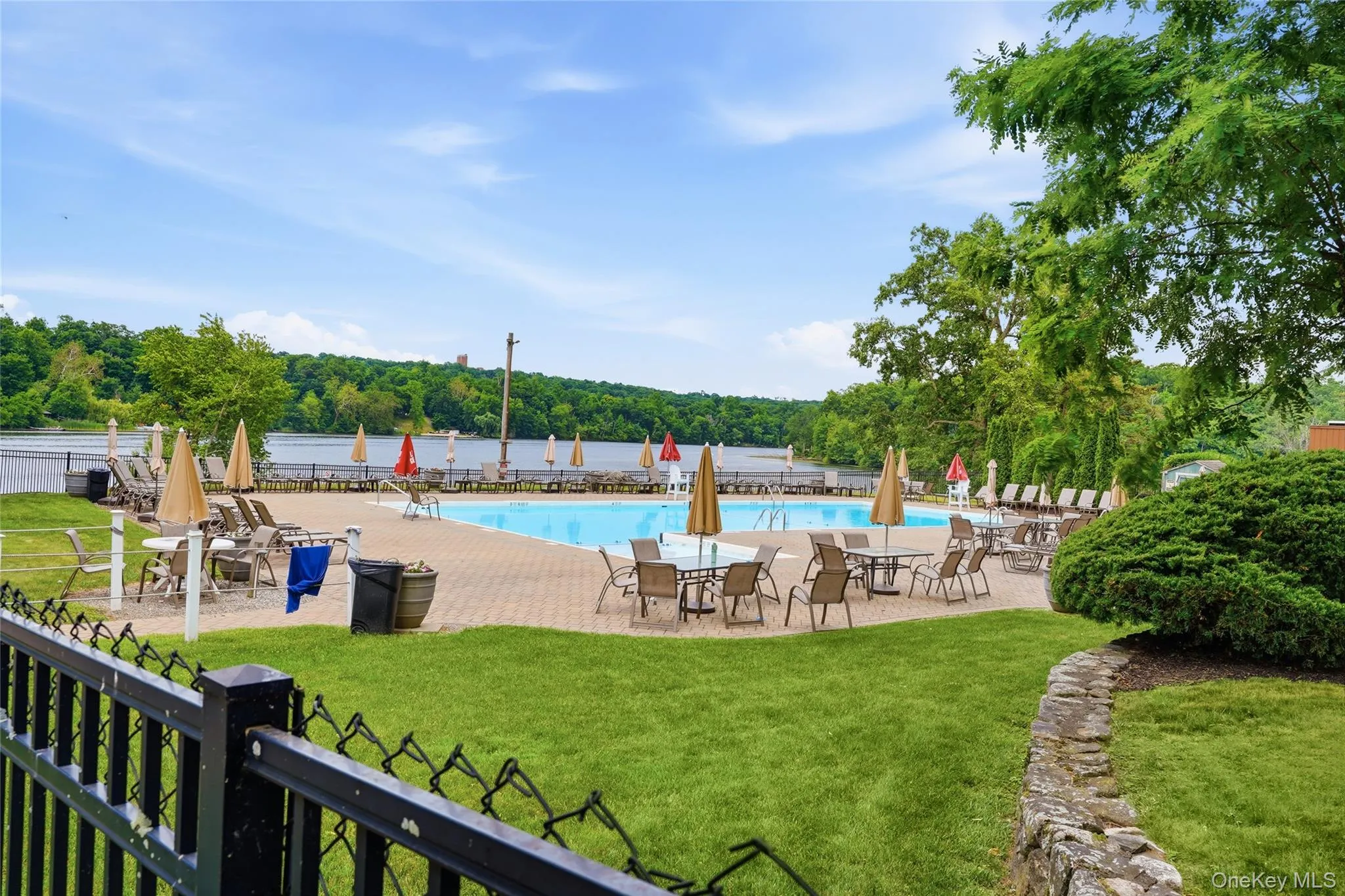 Full distance view of Community pool. Full distance view of Community pool.