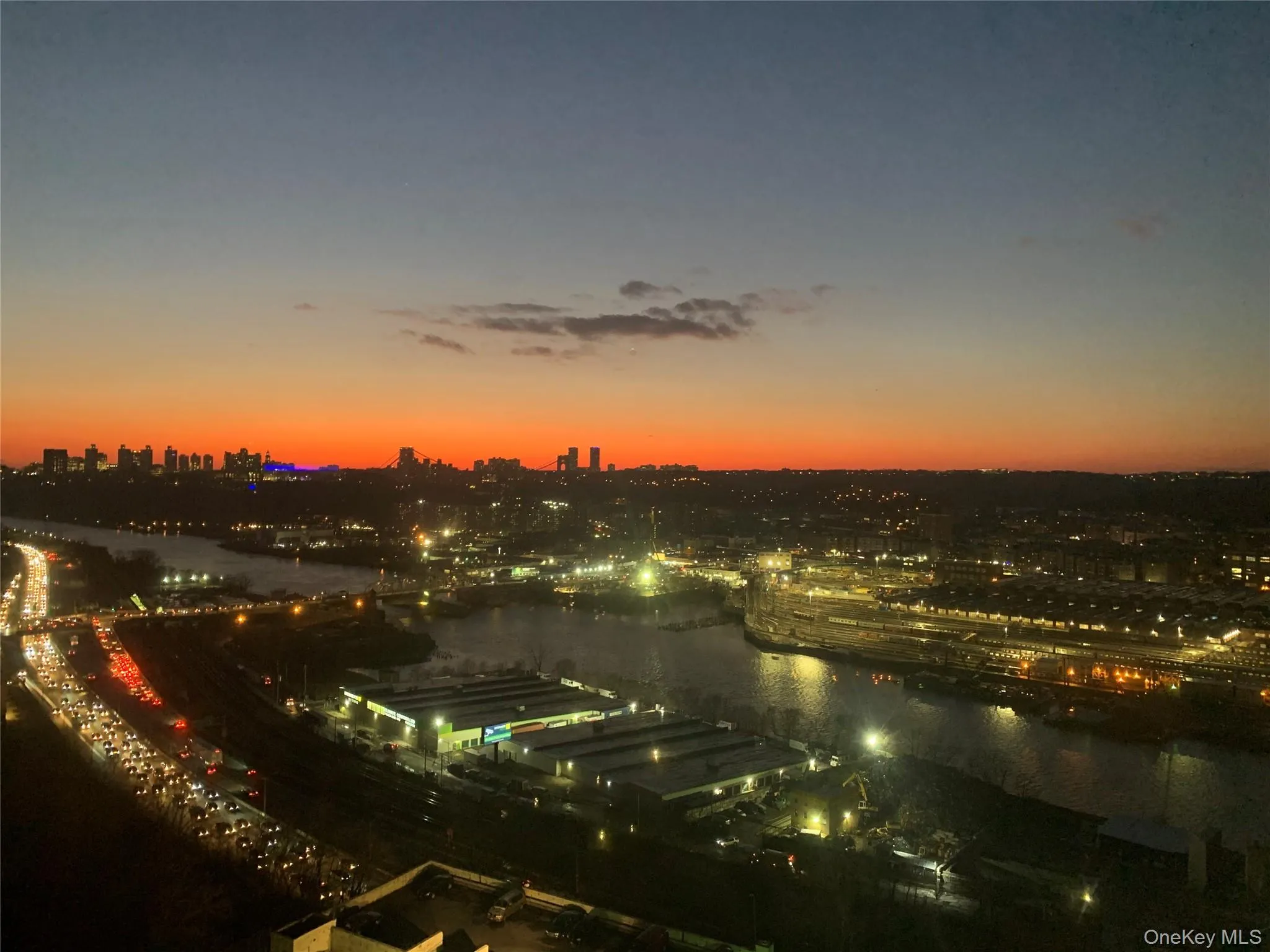 Southwest-facing view showing a striking sunset view Southwest-facing view showing a striking sunset view