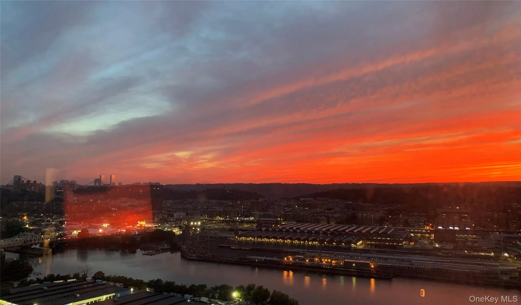 West-facing view showing a striking sunset view West-facing view showing a striking sunset view