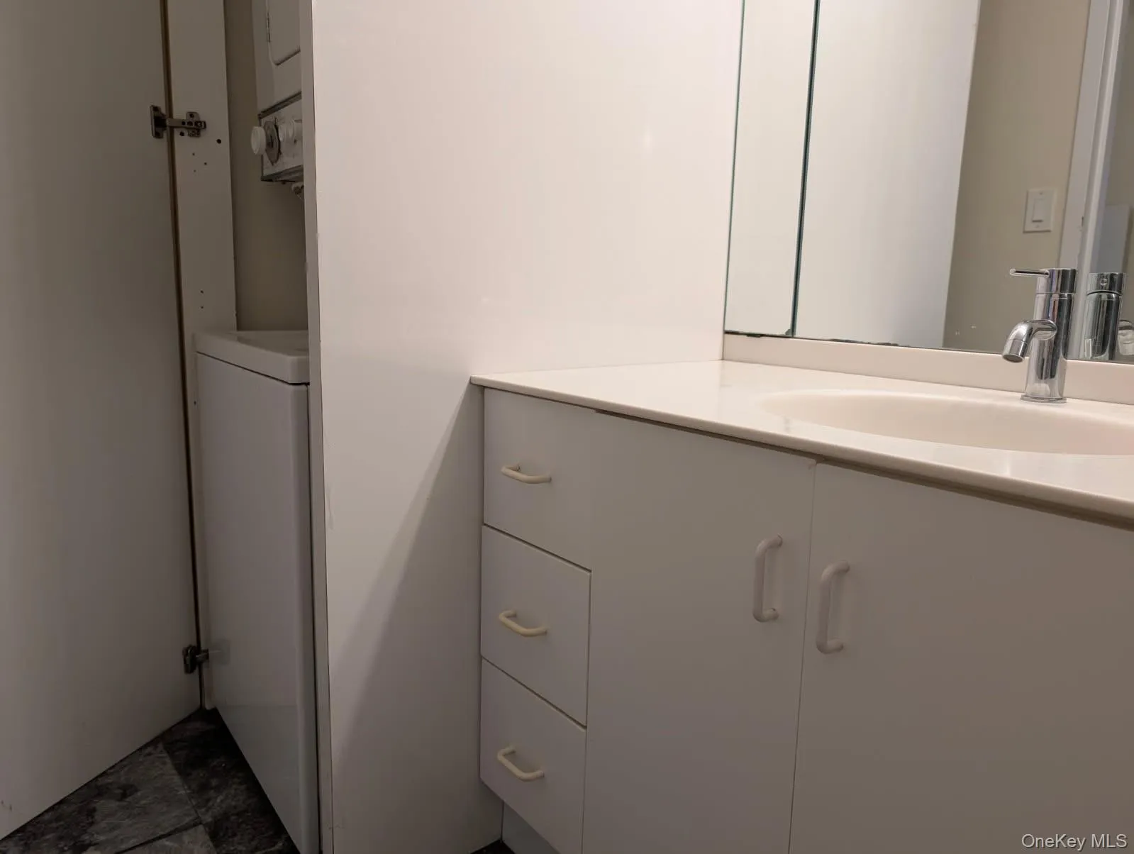 Bathroom with vanity/ washer/dryer Bathroom with vanity/ washer/dryer