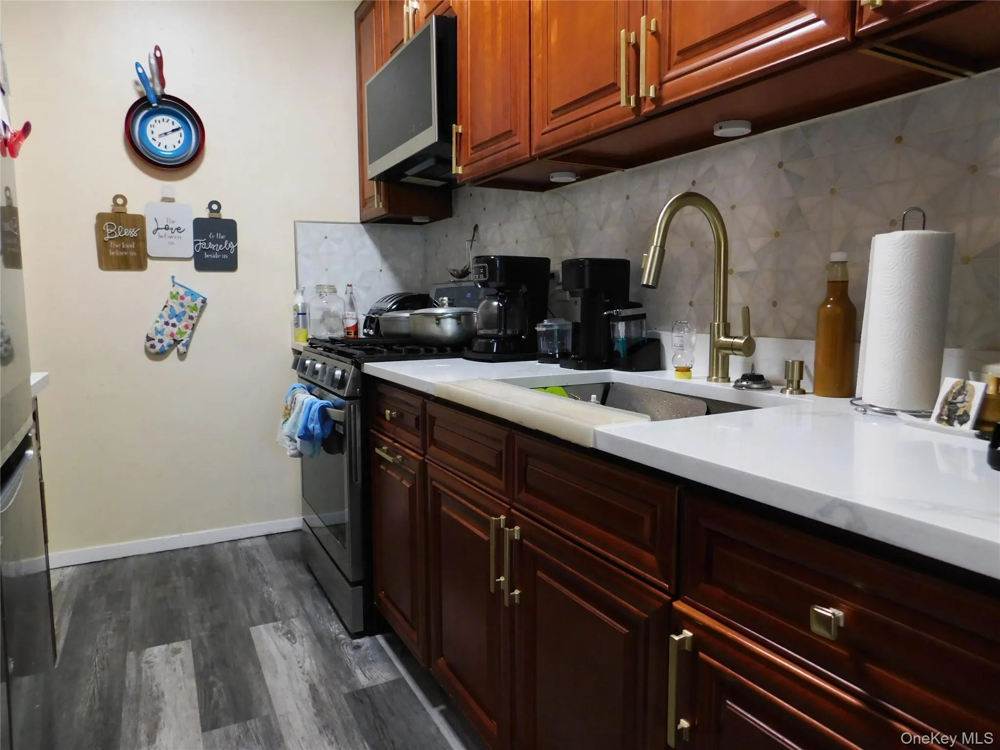 Sink, stove and microwave in Kitchen Sink, stove and microwave in Kitchen
