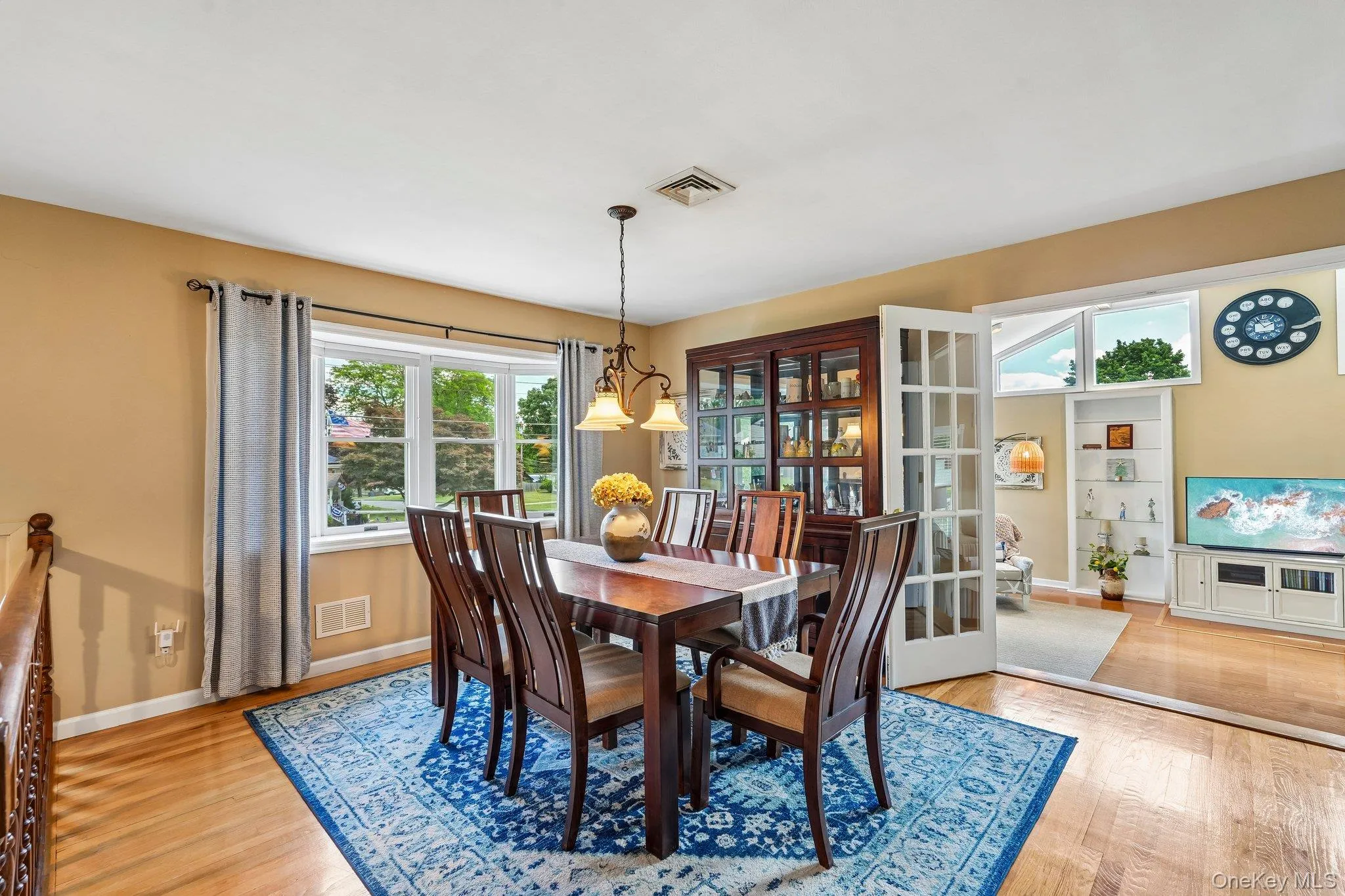 Hardwood flooring throughout dining area Hardwood flooring throughout dining area