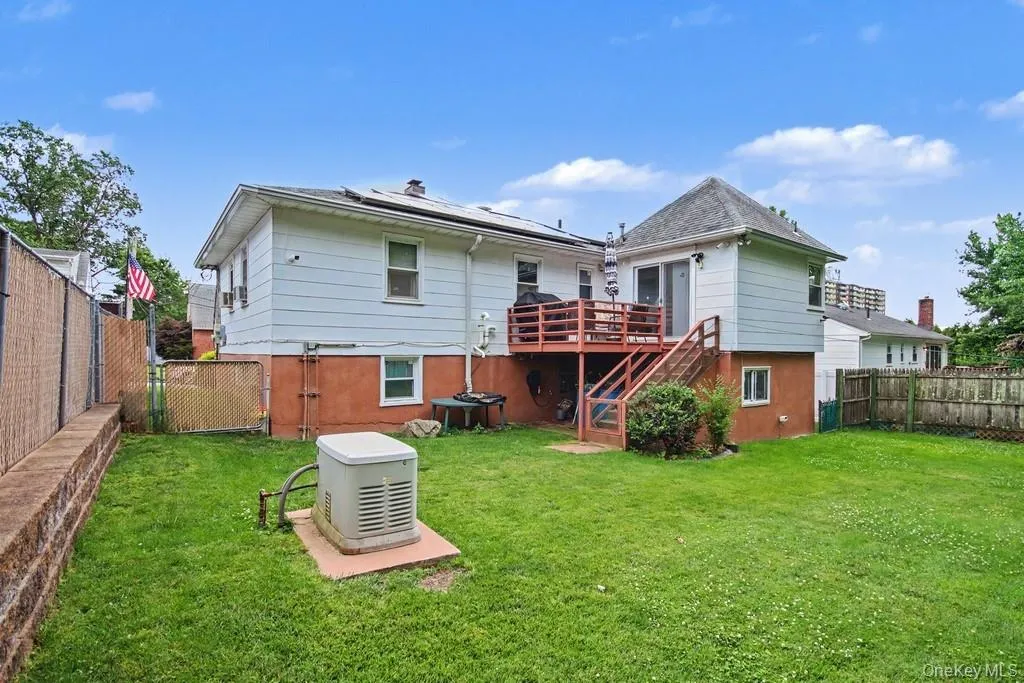 Rear yard w/whole house generator. Rear yard w/whole house generator.