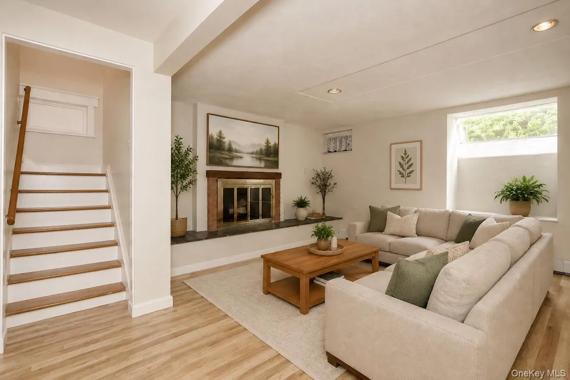 Family Room with Fireplace Virtually Staged Family Room with Fireplace Virtually Staged