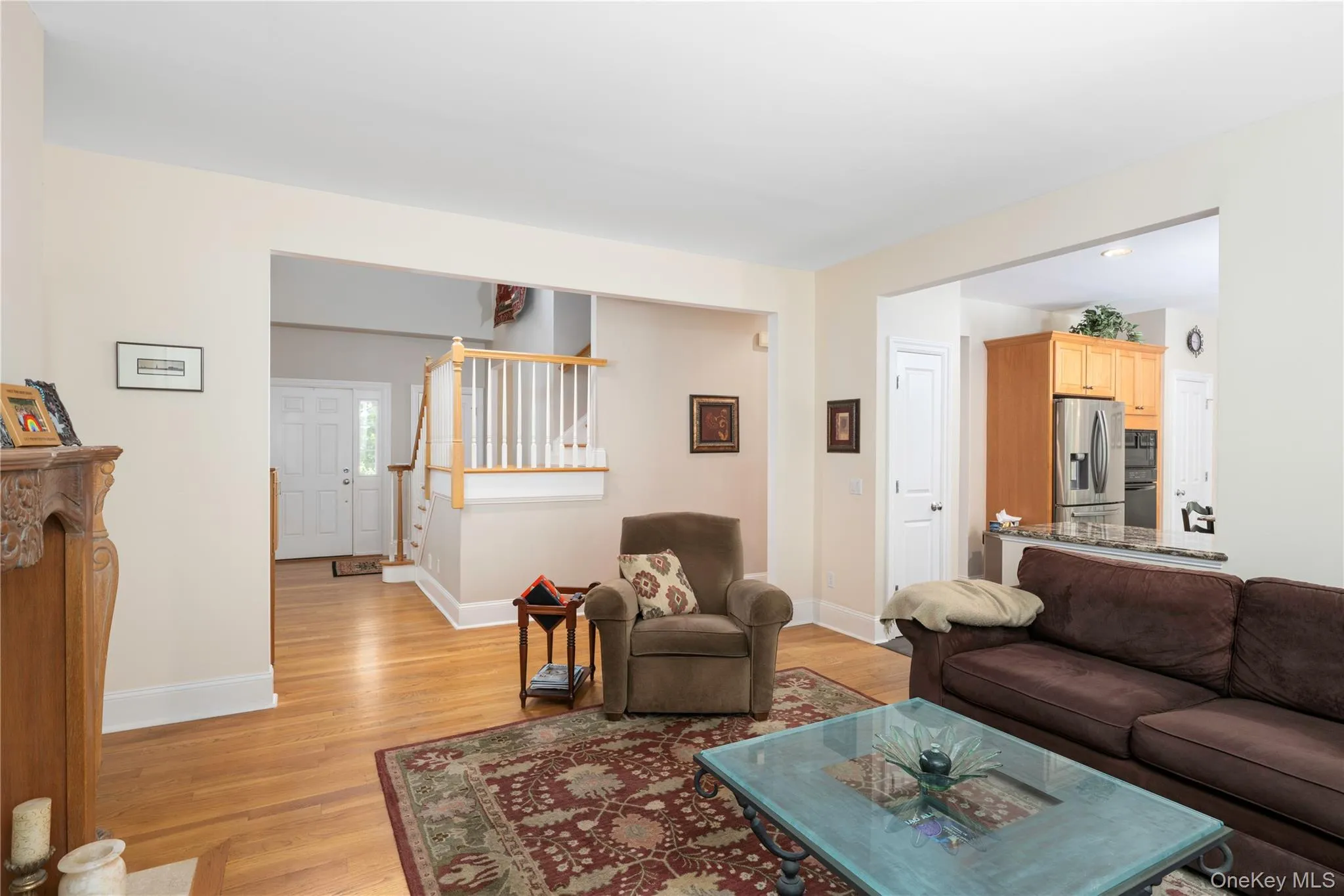 Hardwood flooring throughout the living space Hardwood flooring throughout the living space