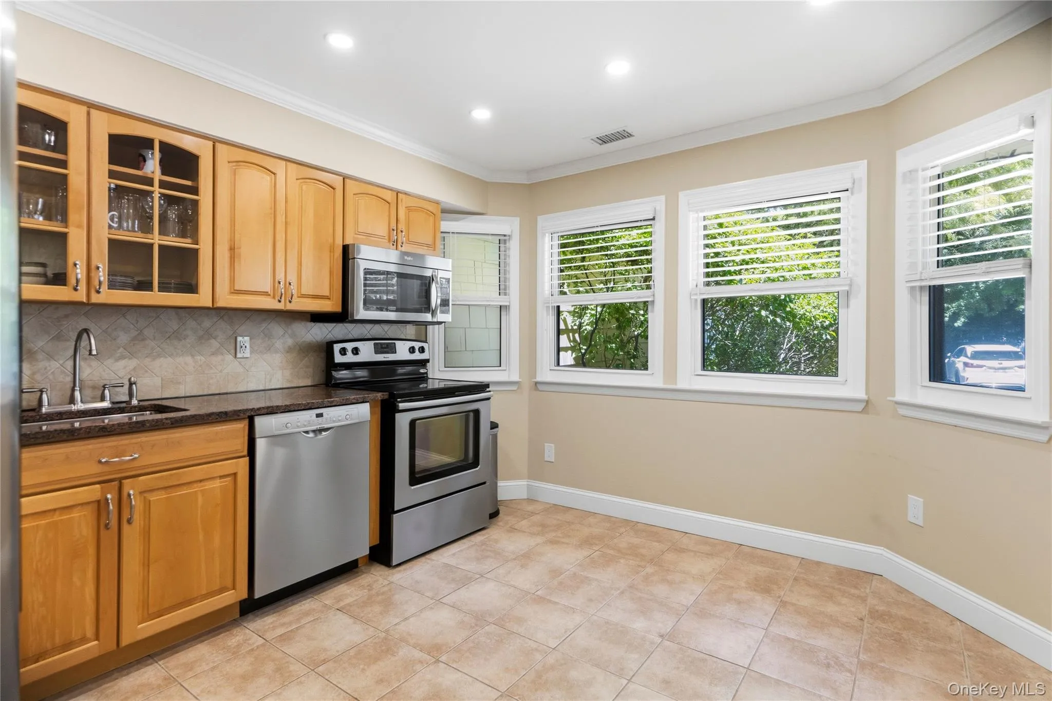 Eat-in kitchen with SS appliances and plenty of storage Eat-in kitchen with SS appliances and plenty of storage