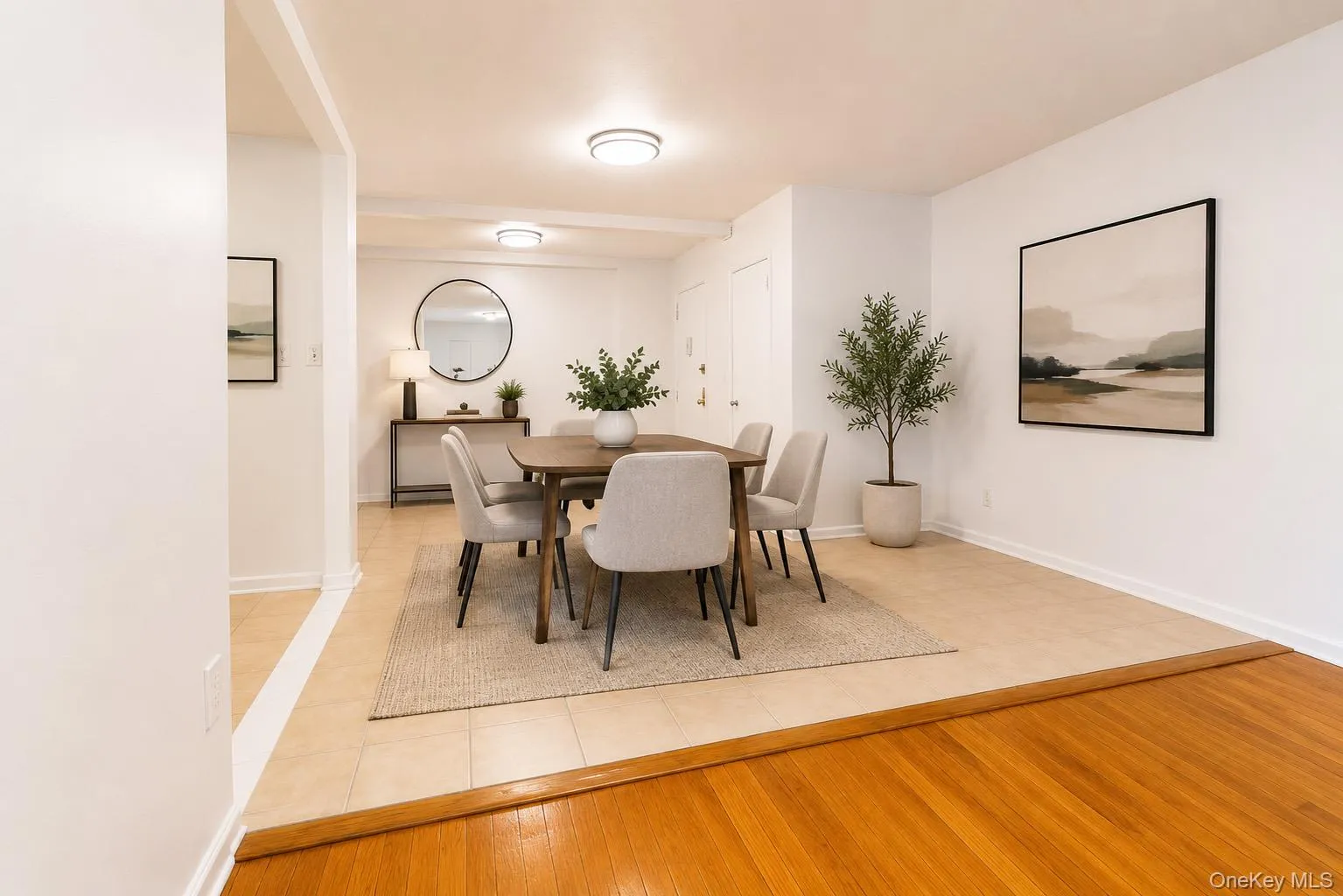 The flexible open-concept layout offers endless possibilities for creating your ideal dining area, with additional space for a cozy breakfast nook. This photo was digitally staged. The flexible open-concept layout offers endless possibilities for creating your ideal dining area, with additional space for a cozy breakfast nook. This photo was digitally staged.