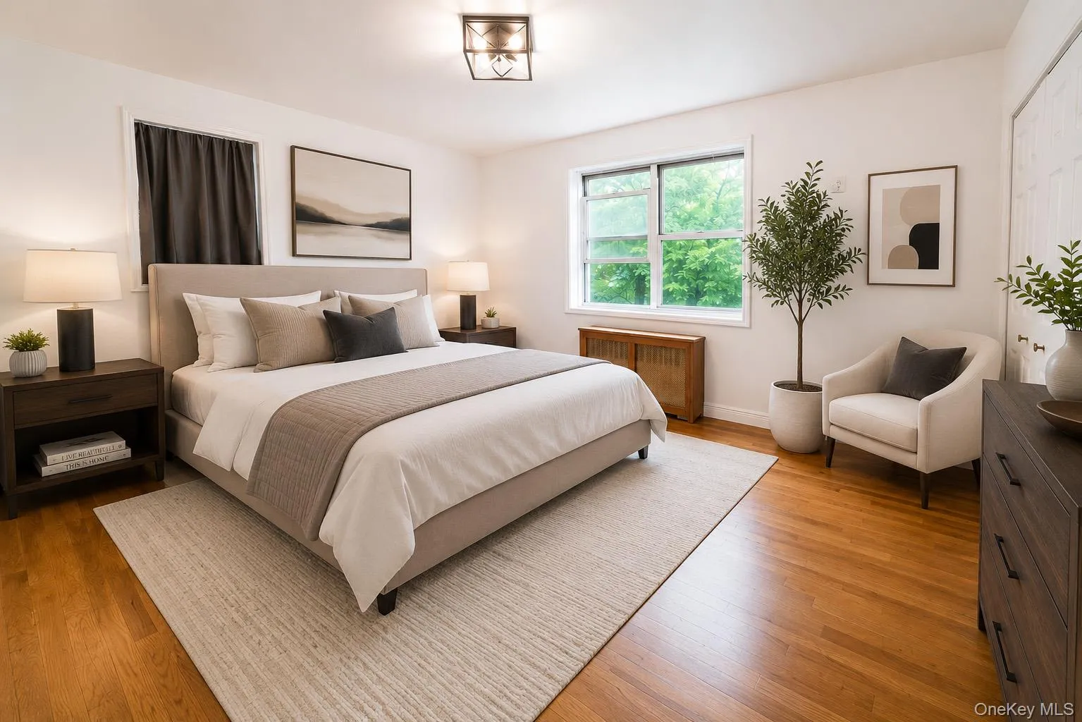 Digitally staged secondary bedroom. Digitally staged secondary bedroom.