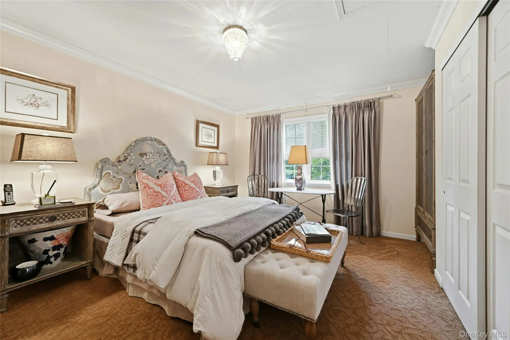 The Well Appointed, Well Sized First Guest Bedroom Offers All Elegant Decor, Beautiful Moldings, A Double Sized Window For Natural Light, Double Sized Closet Built In Niche For Additional Furniture, And Ample Room For A Large Bedroom Set/Furniture. The Well Appointed, Well Sized First Guest Bedroom Offers All Elegant Decor, Beautiful Moldings, A Double Sized Window For Natural Light, Double Sized Closet Built In Niche For Additional Furniture, And Ample Room For A Large Bedroom Set/Furniture.