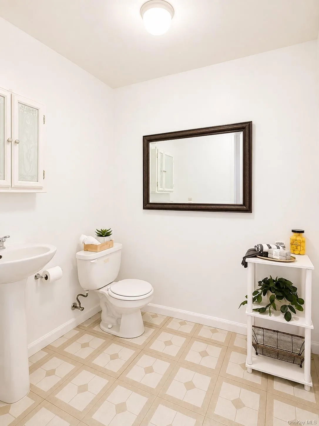 Half bathroom in basement Half bathroom in basement