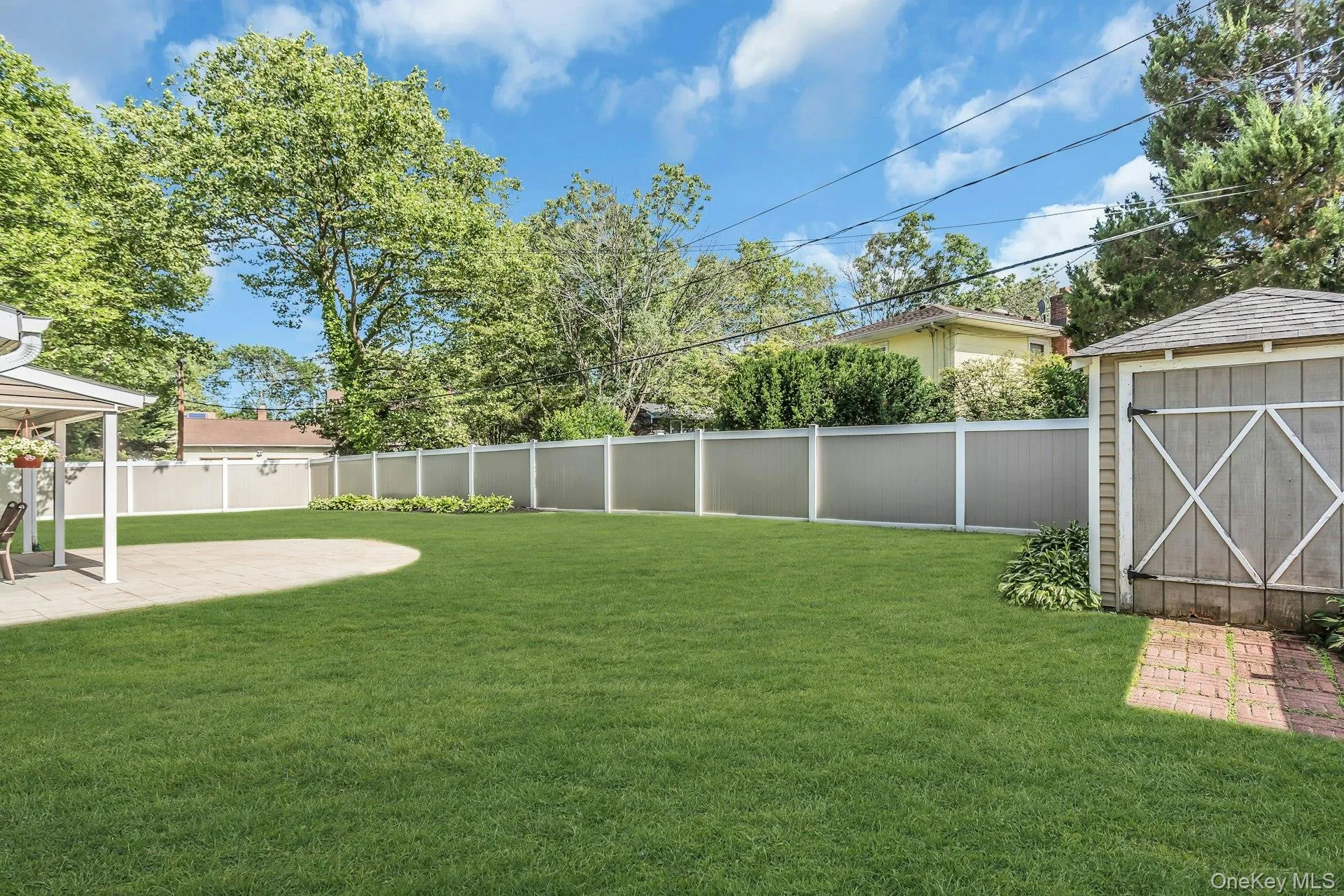 PVC Fenced around. Shed for extra storage PVC Fenced around. Shed for extra storage