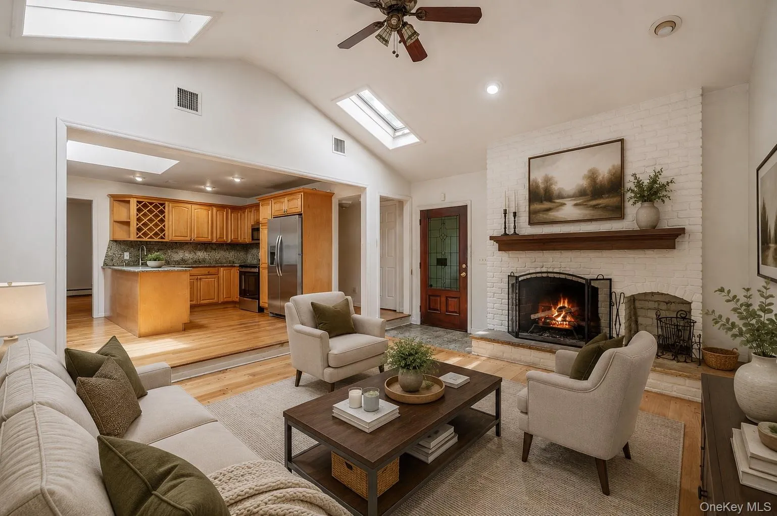 *Virtually Staged*. formal living room w fireplace *Virtually Staged*. formal living room w fireplace