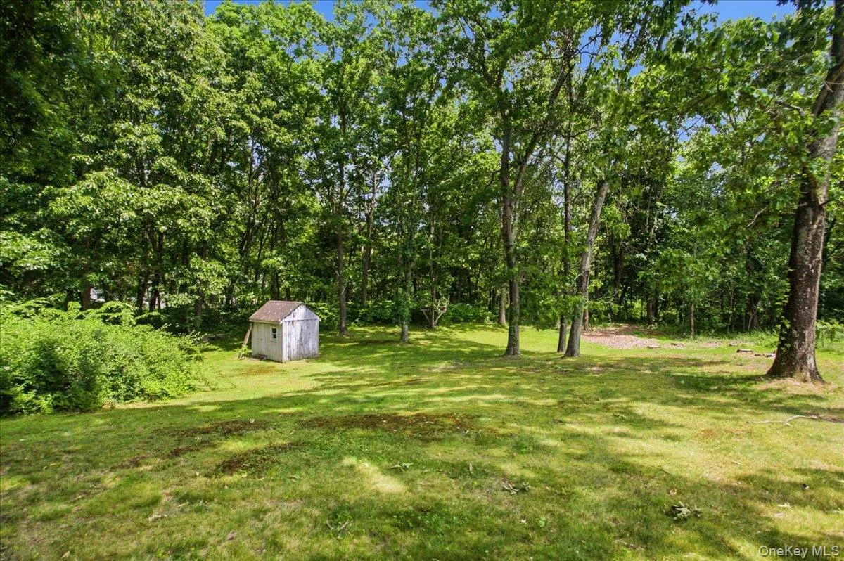 Backyard with flat land Backyard with flat land