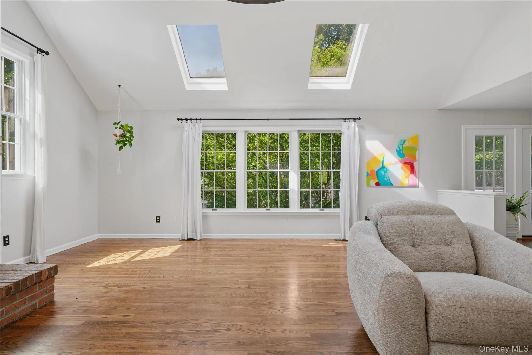 Skylights in the living room Skylights in the living room