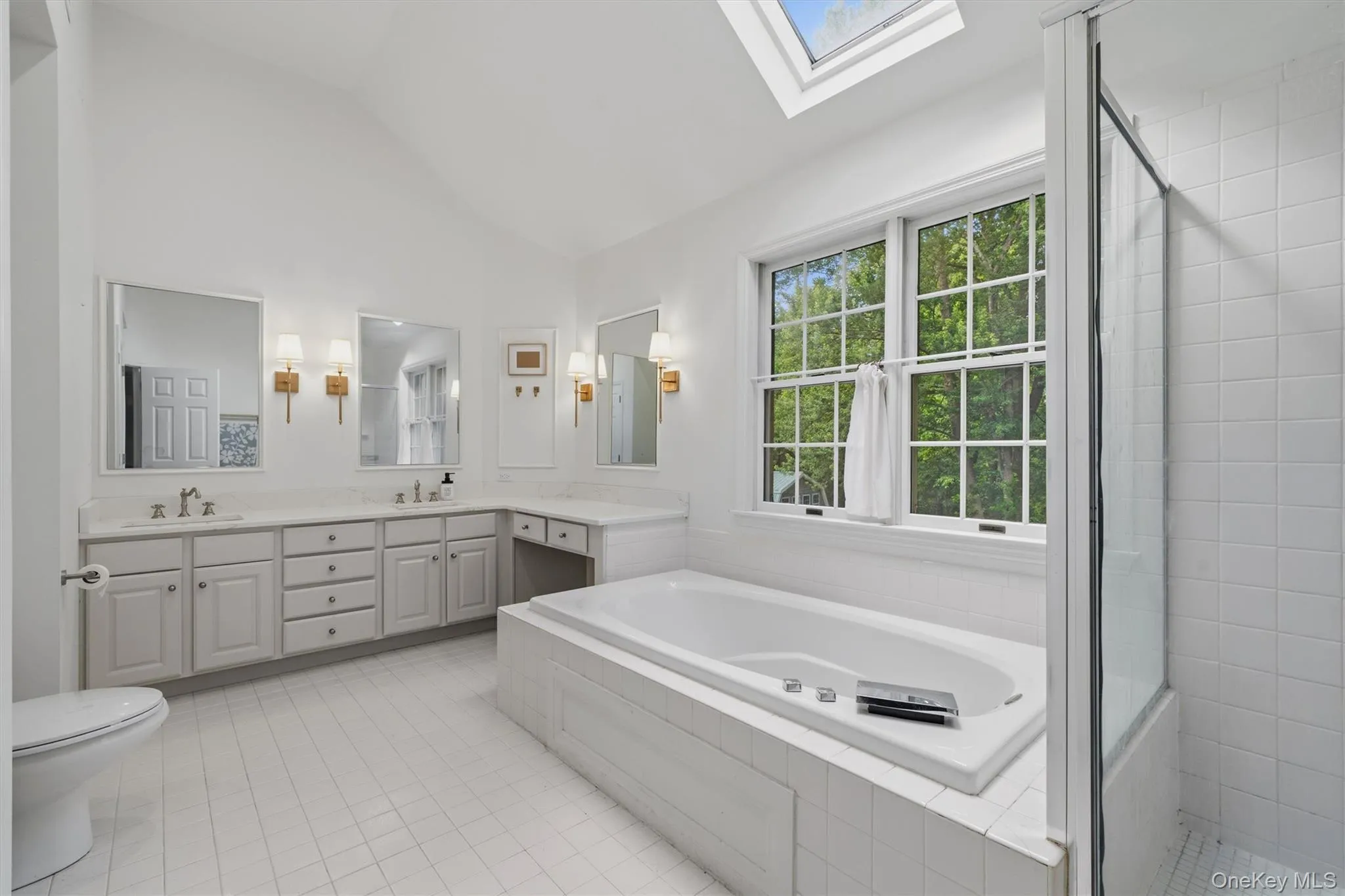 Beautiful and serene bathroom with tub Beautiful and serene bathroom with tub