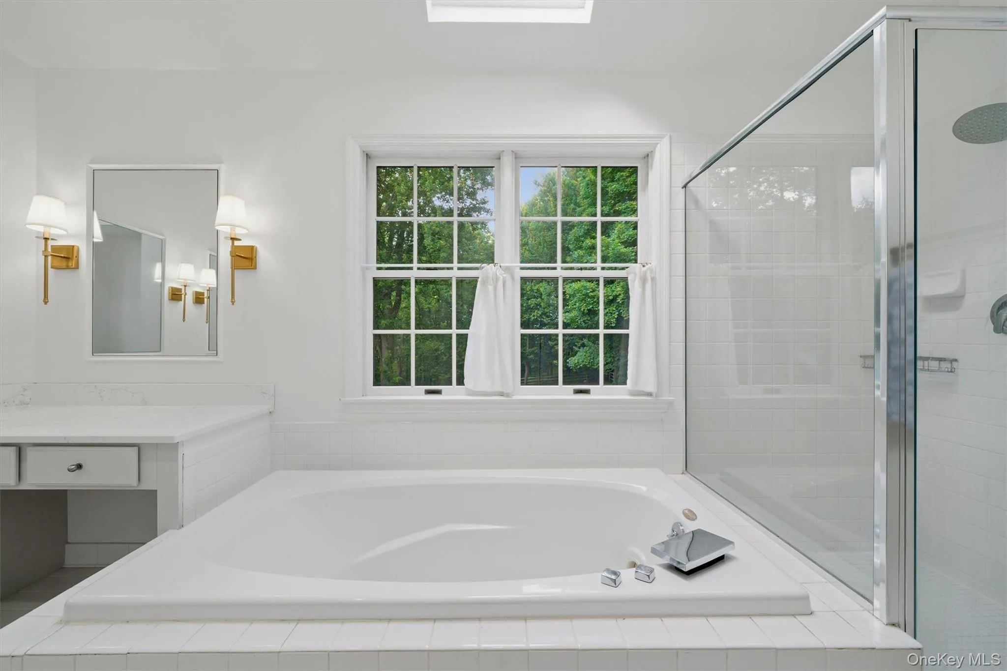 A relaxing tub with light shining through A relaxing tub with light shining through