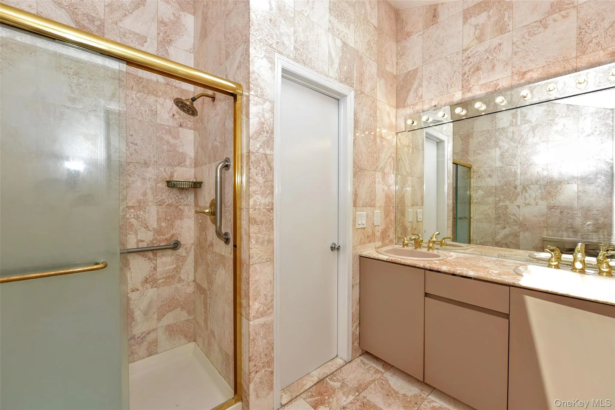 Double stall shower Double stall shower