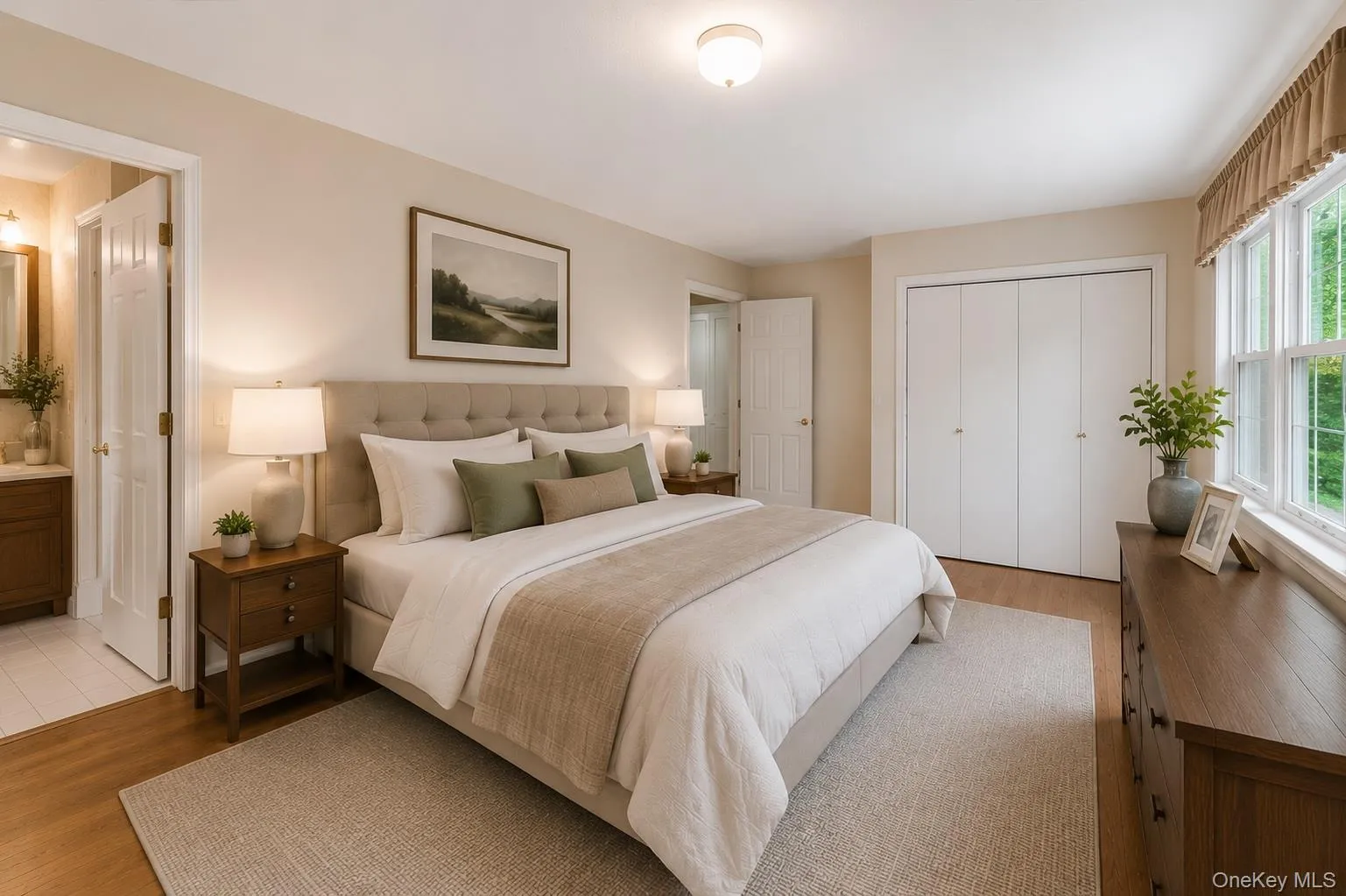 Virtually staged - wood floors beneath carpet Virtually staged - wood floors beneath carpet