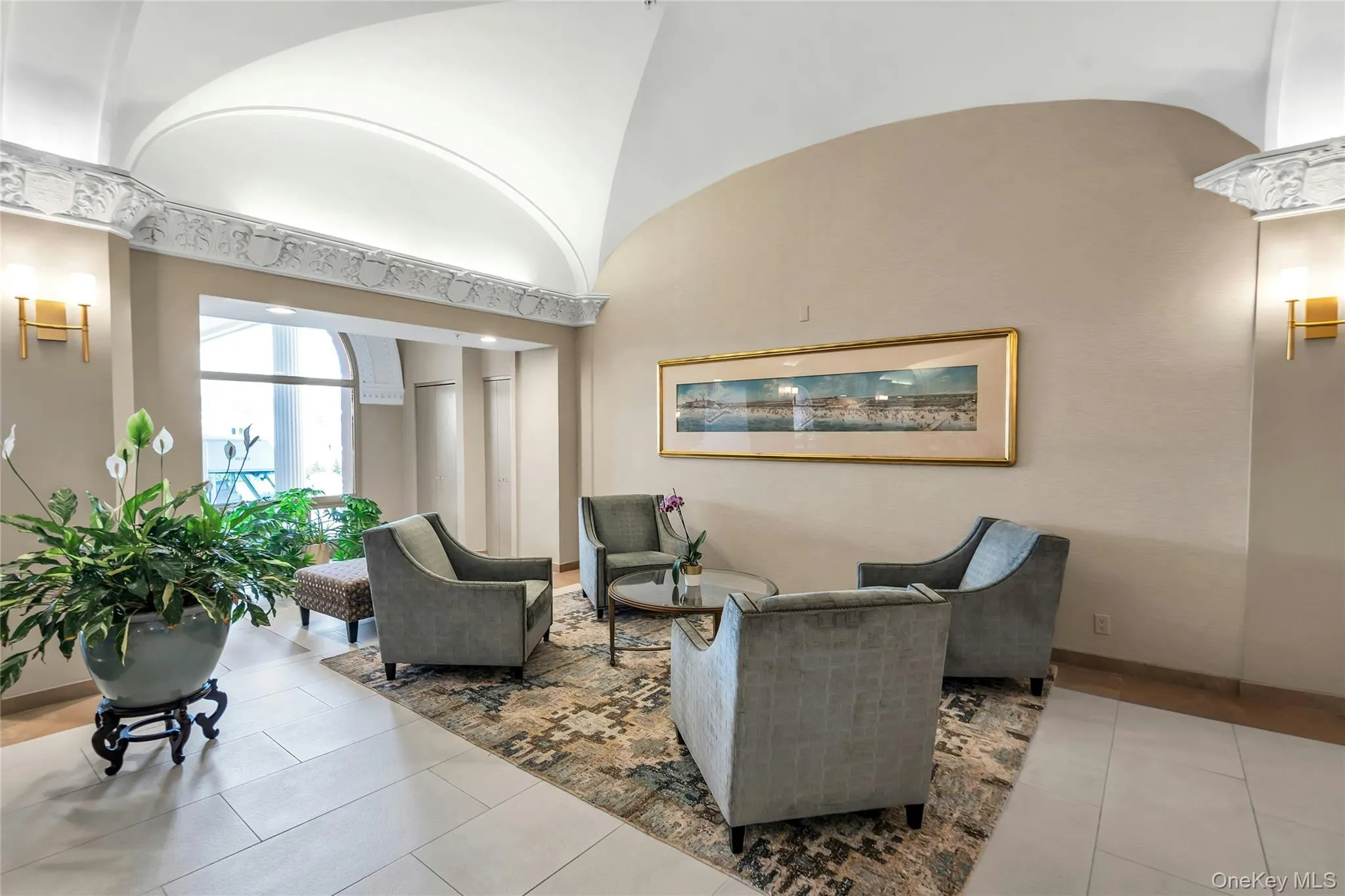 Grand Lobby Entrance...Left of Concierge Desk; this lobby reflects the elegance of Lido Towers. Grand Lobby Entrance...Left of Concierge Desk; this lobby reflects the elegance of Lido Towers.