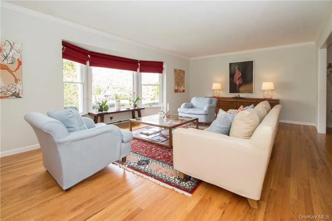 Living room with bay window Living room with bay window