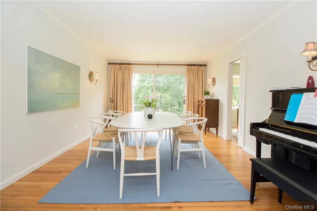 Dining room with sliding doors to back yard Dining room with sliding doors to back yard