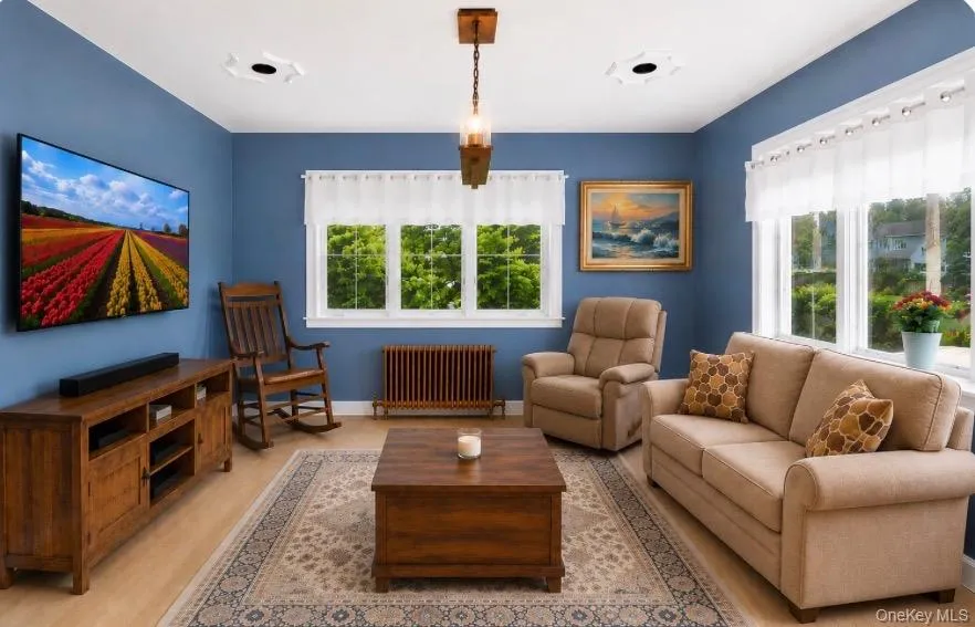 AI Generated Image of Living Room Set Up in Current Dining Room AI Generated Image of Living Room Set Up in Current Dining Room