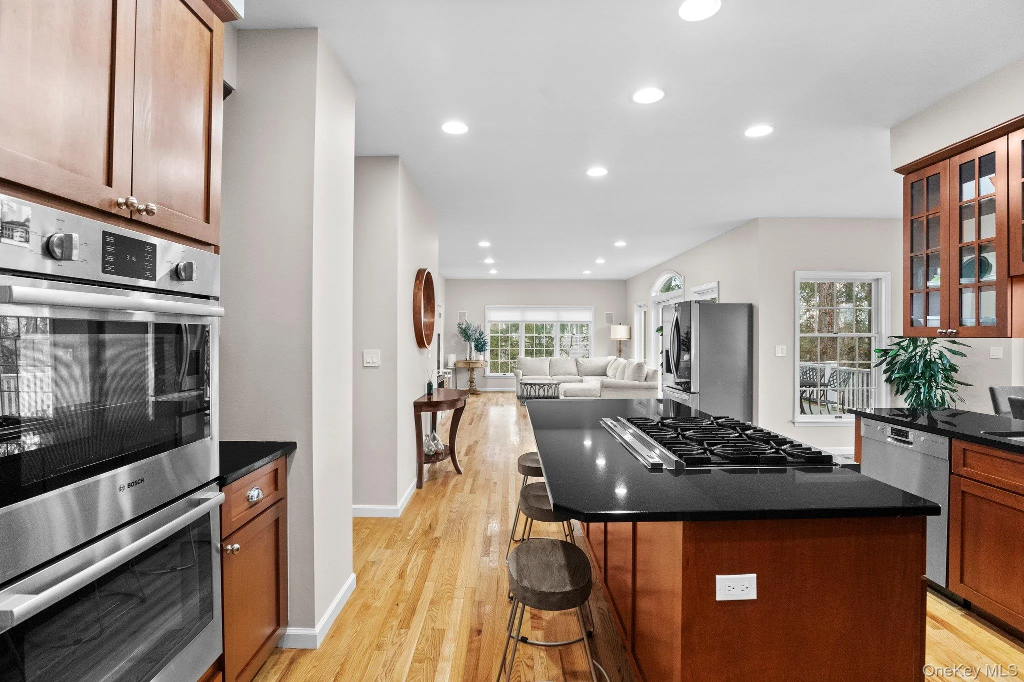 Kitchen with large island Kitchen with large island