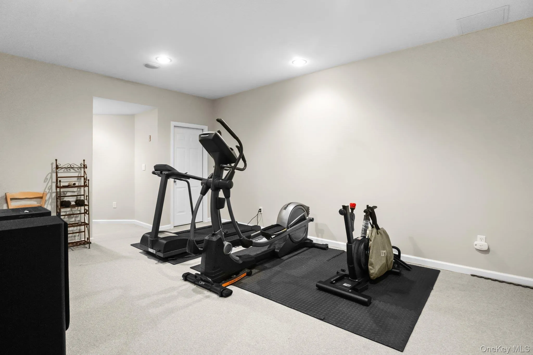 Exercise room in fully finished lower level Exercise room in fully finished lower level