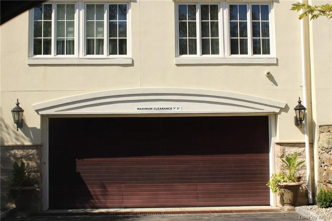 Entry to underground parking. Entry to underground parking.