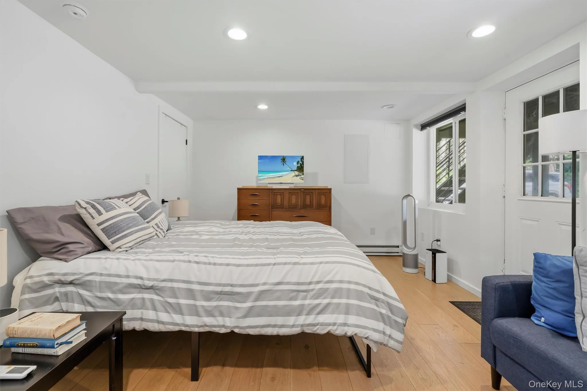 BR 2 lower level main bedroom with entry door BR 2 lower level main bedroom with entry door