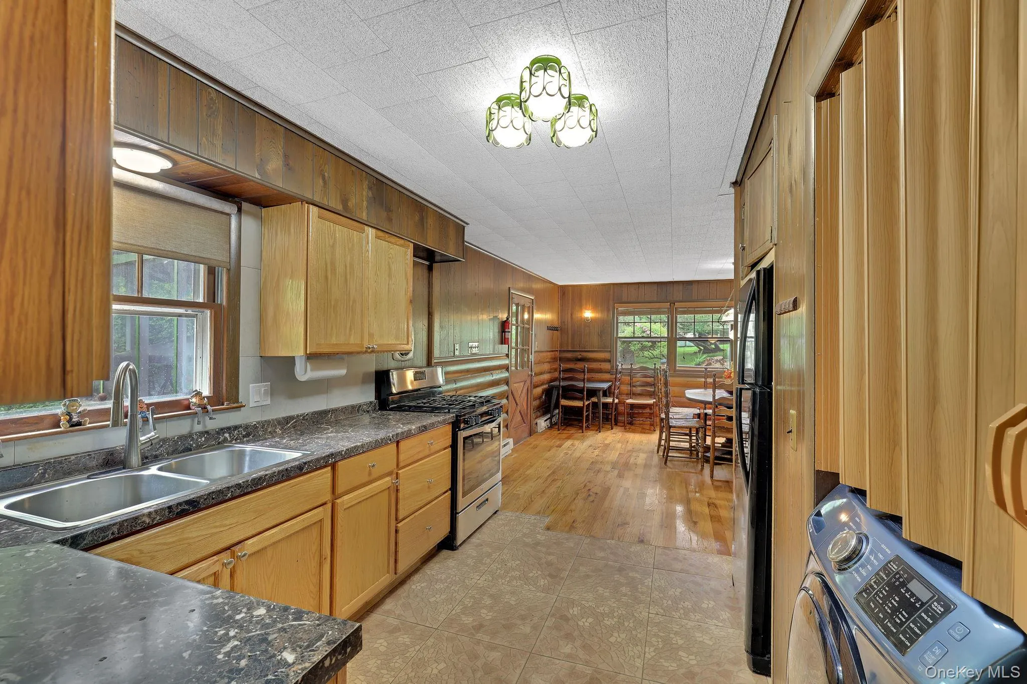 showing dining room and laundry area showing dining room and laundry area