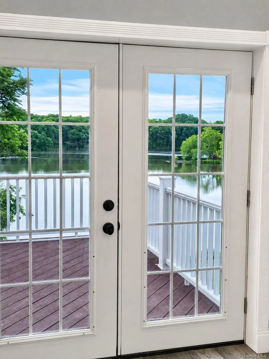 Spacious outdoor deck with the water views Spacious outdoor deck with the water views