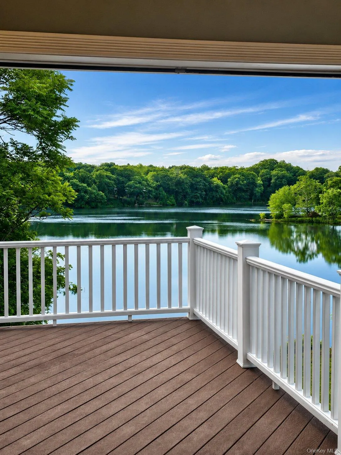 Spacious outdoor deck with the water views Spacious outdoor deck with the water views
